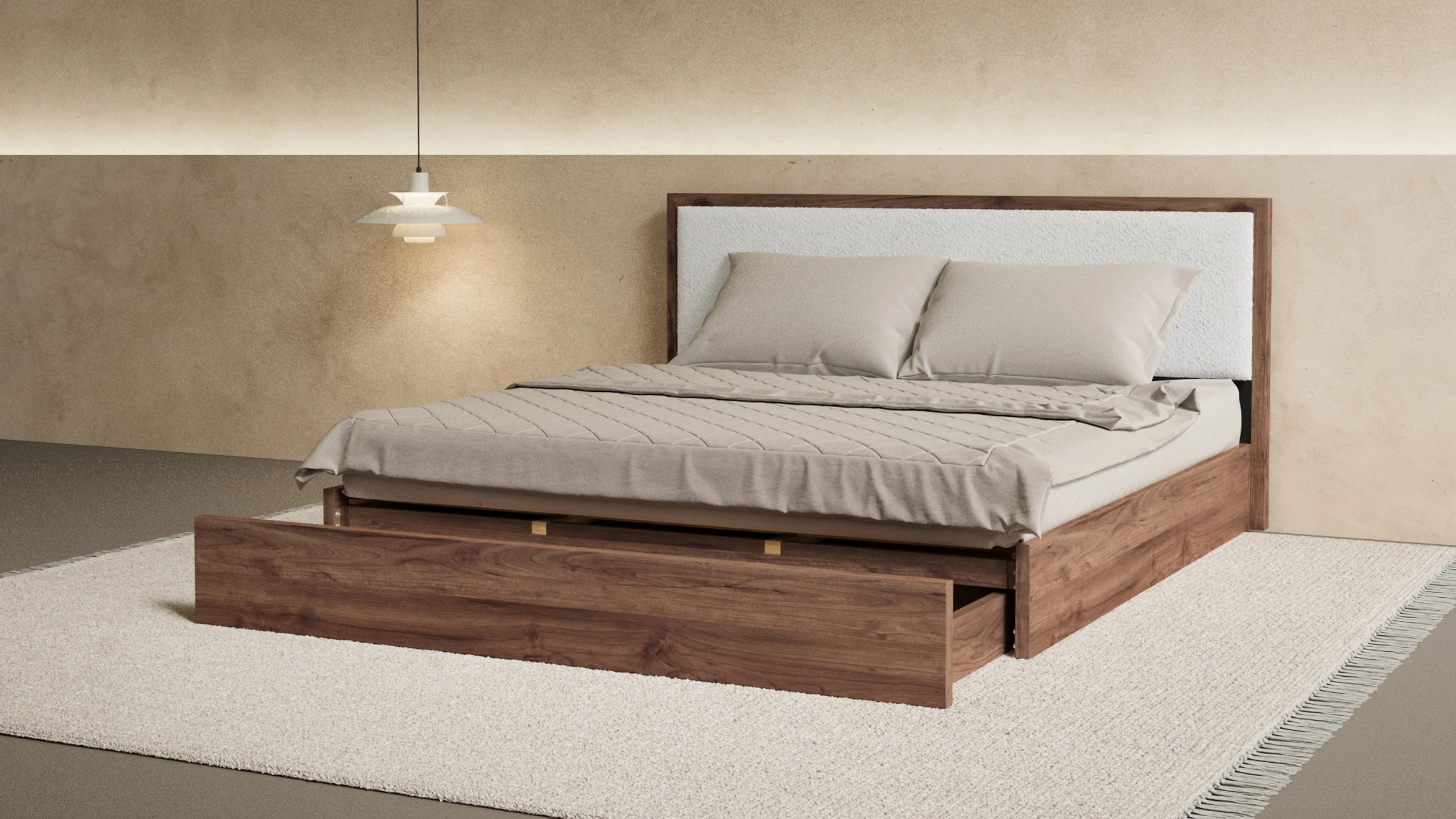 Aspen Bed With Upholstered Back - Image 16