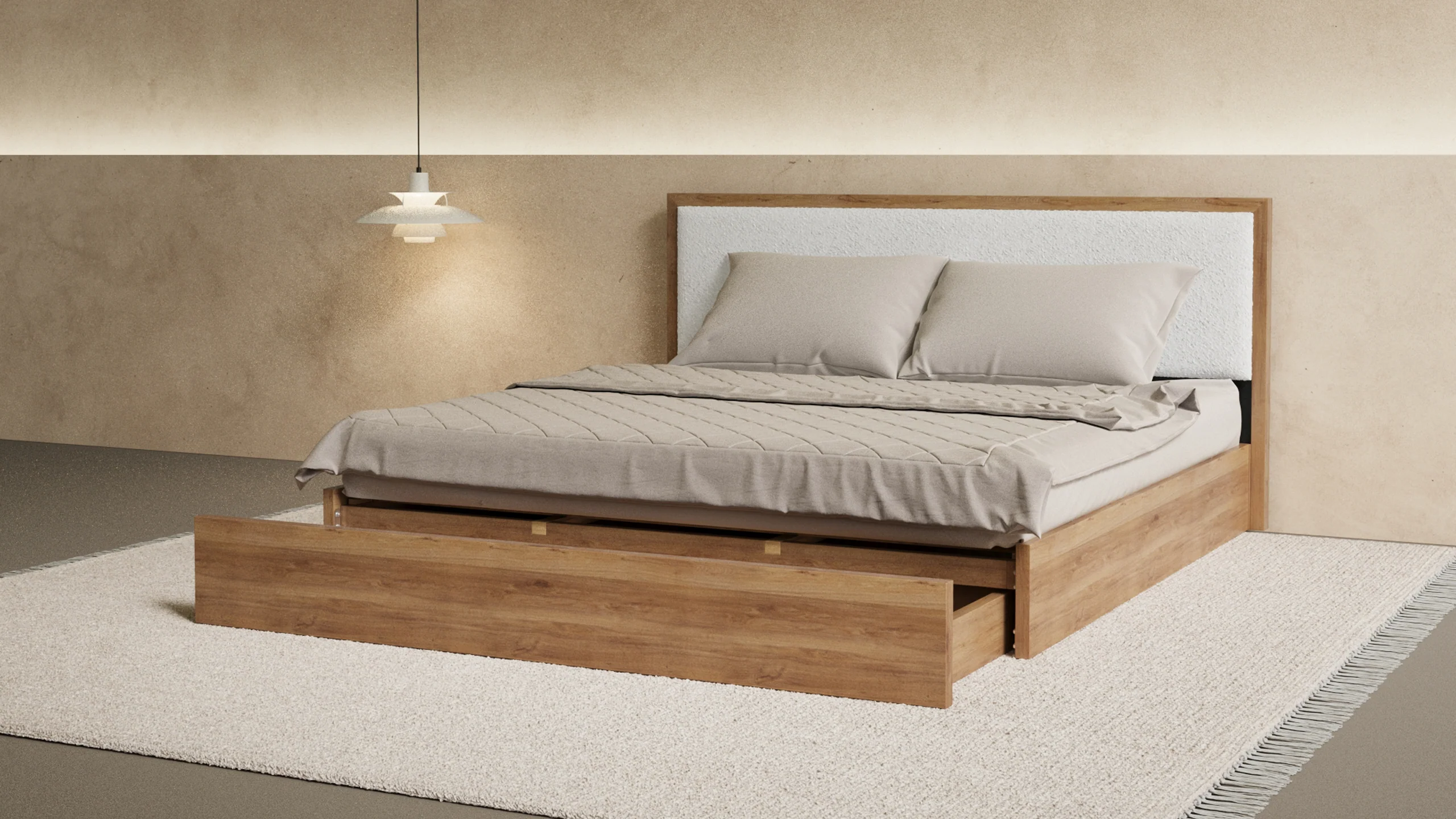Aspen Bed With Upholstered Back - Image 5
