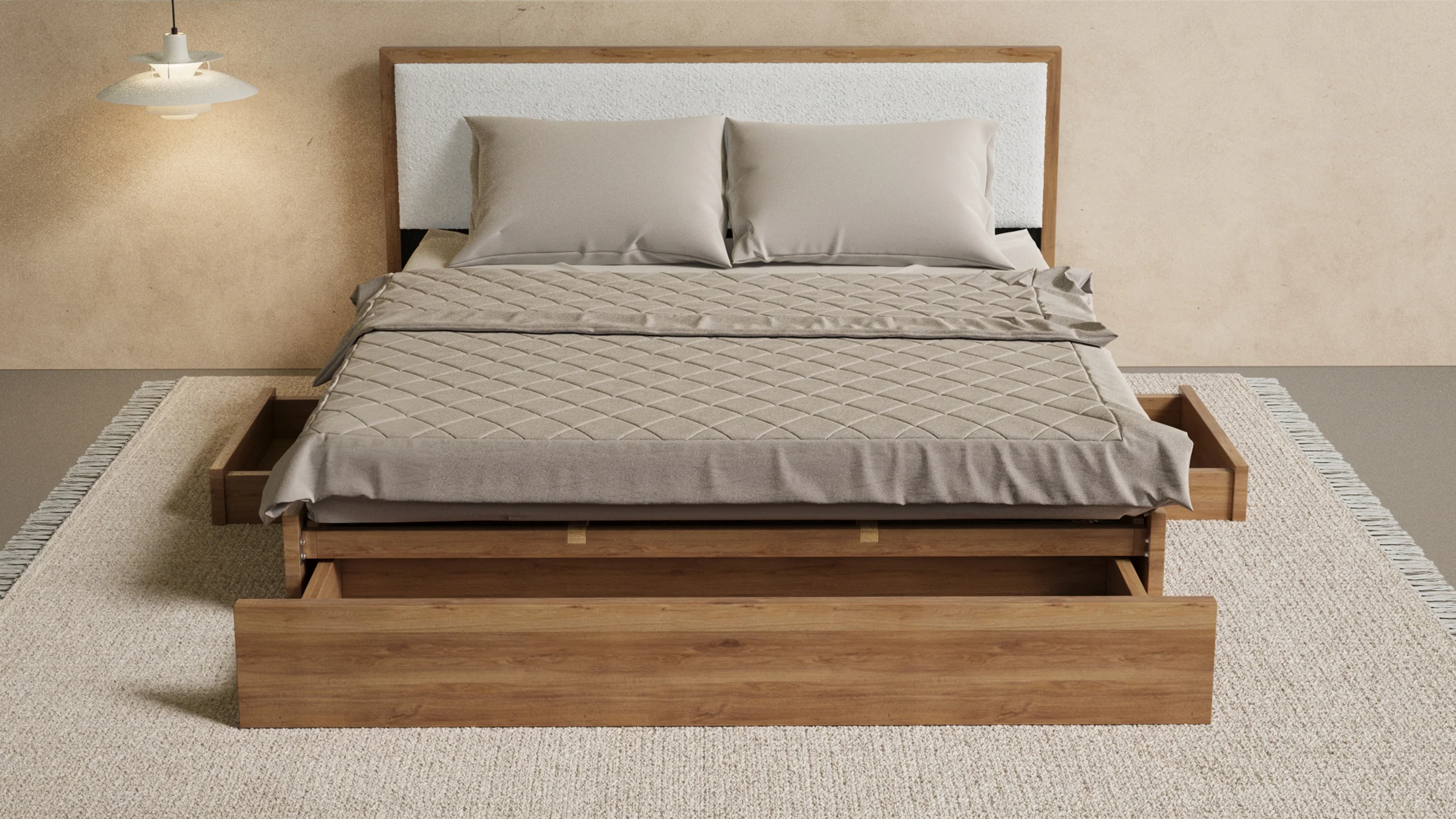 Aspen Bed With Upholstered Back - Image 6