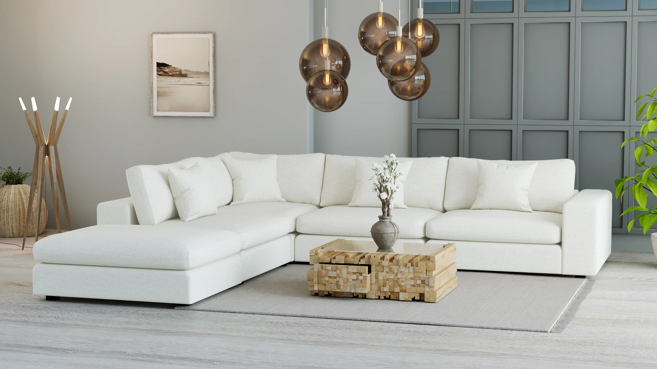Titan 4 Seat Plus Ottoman [Floor Model] - Image 9