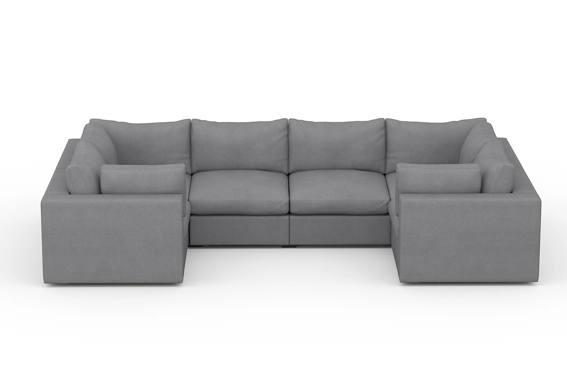 Bennet Pewter Grey 6 Seater U Shape - Image 11