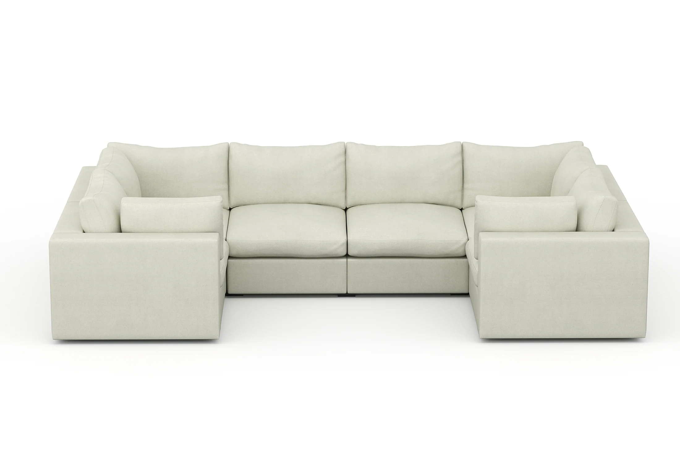 Bennet Pewter Grey 6 Seater U Shape - Image 9