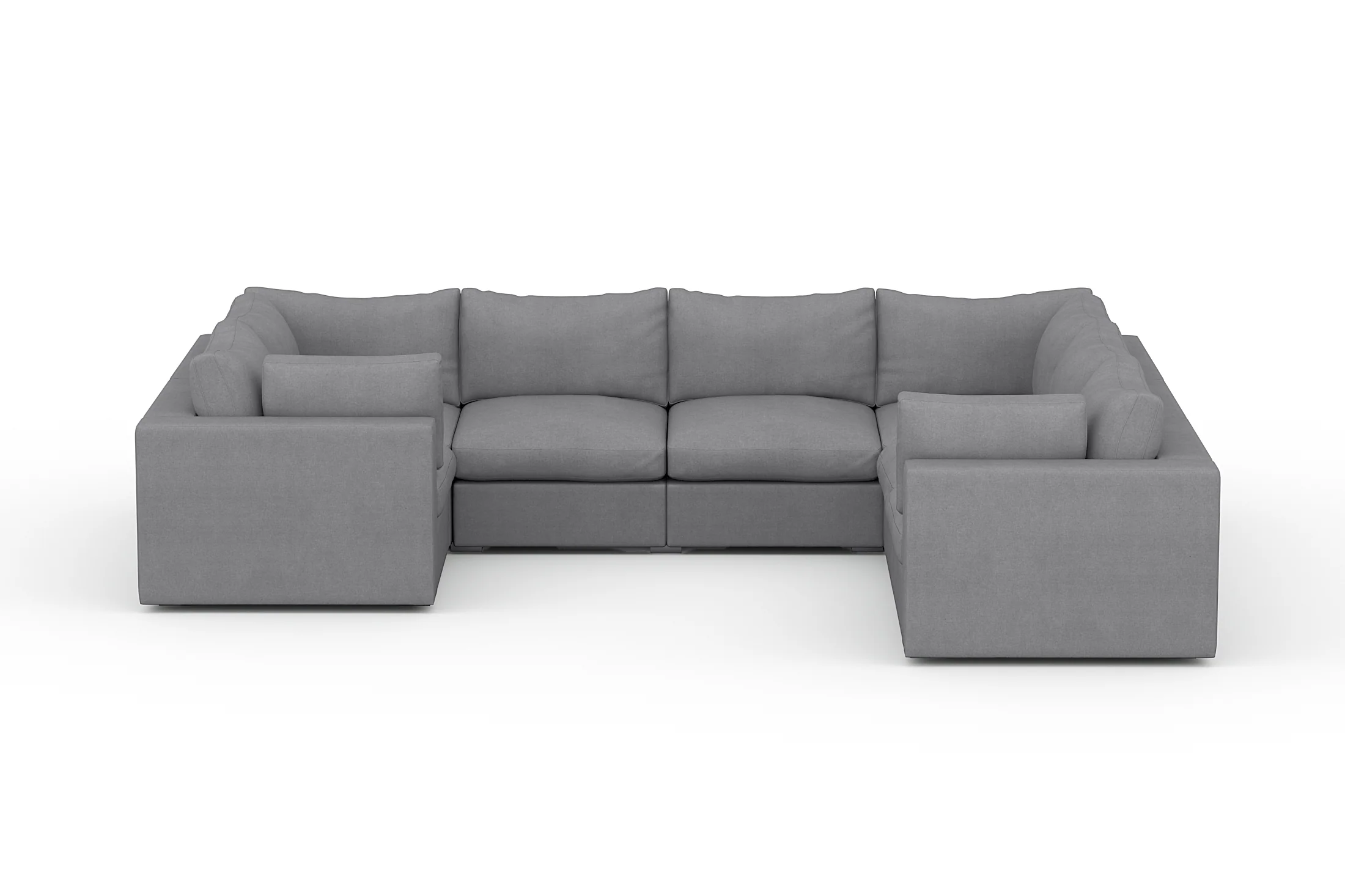Bennet Pewter Grey 7 Seater U Shape - Image 11