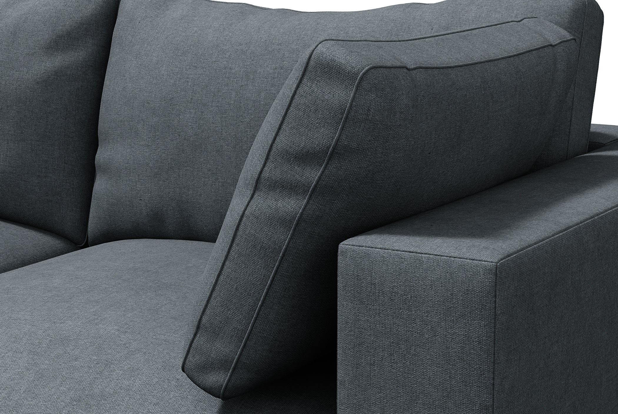 Bennet Pewter Grey 7 Seater U Shape - Image 7