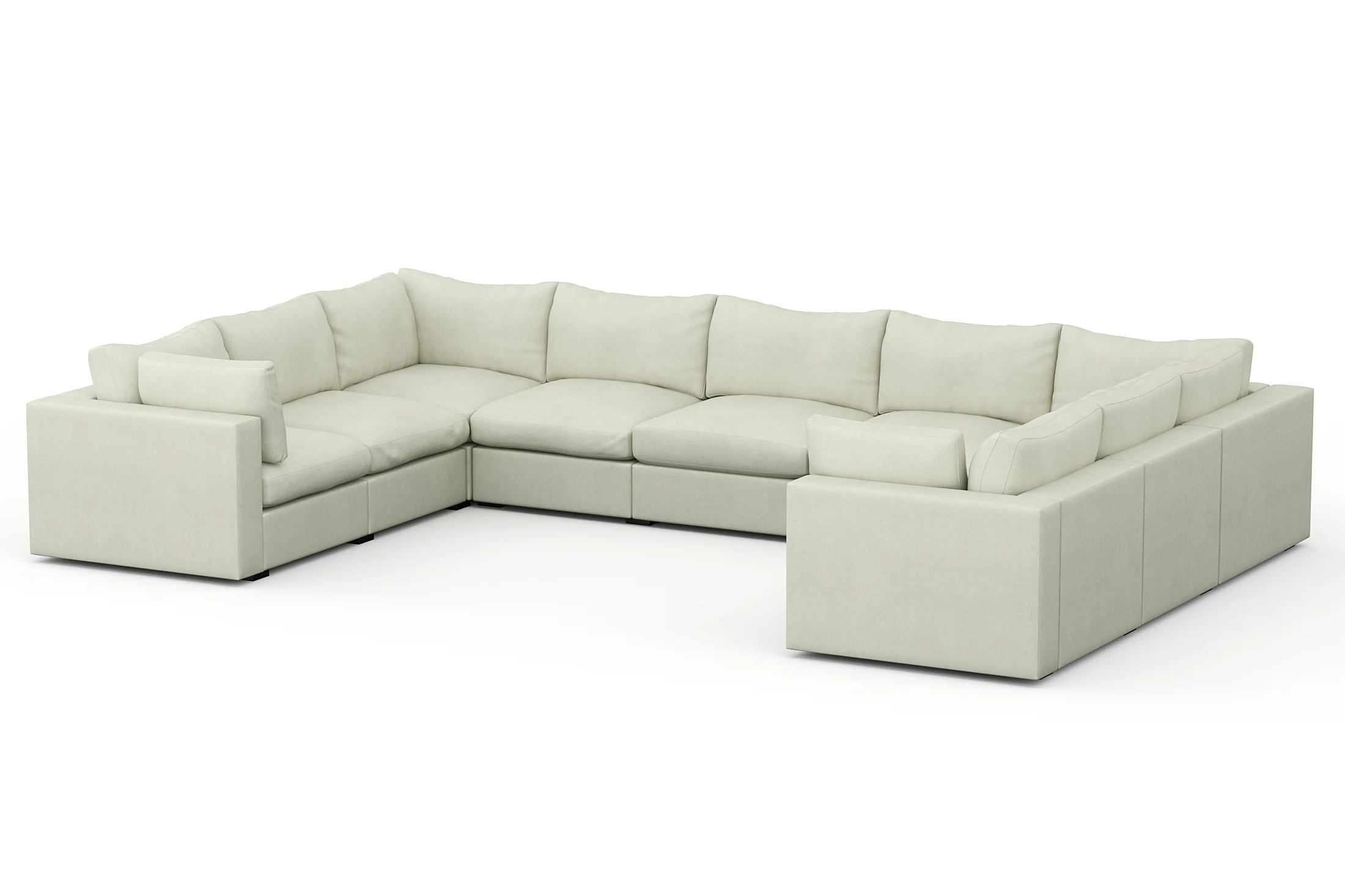 Bennet Pewter Grey 9 Seater U Shape - Image 9