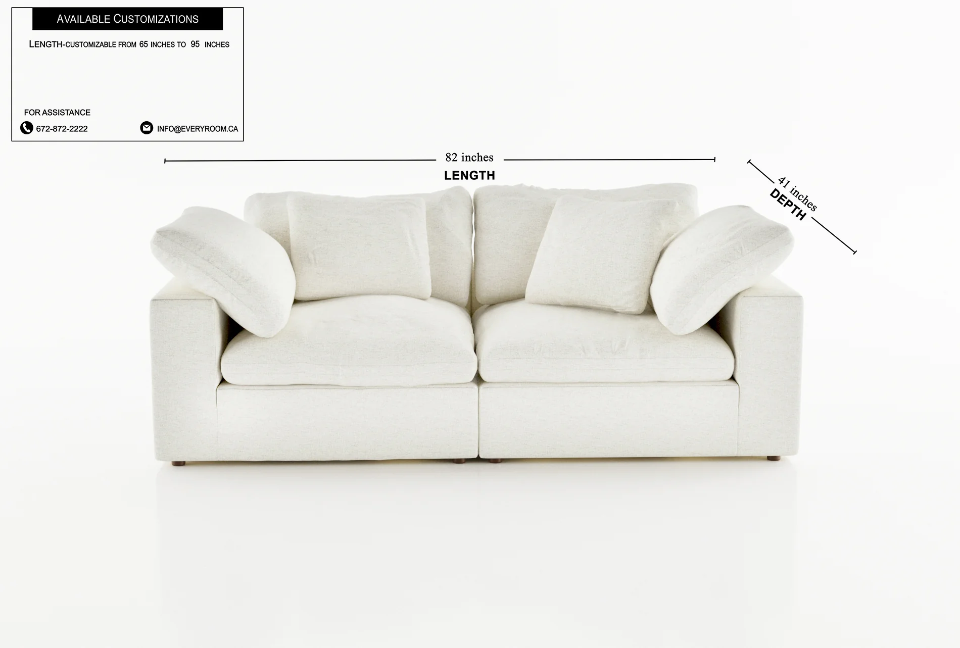 Cloud Paradise Loveseat - Image 50
