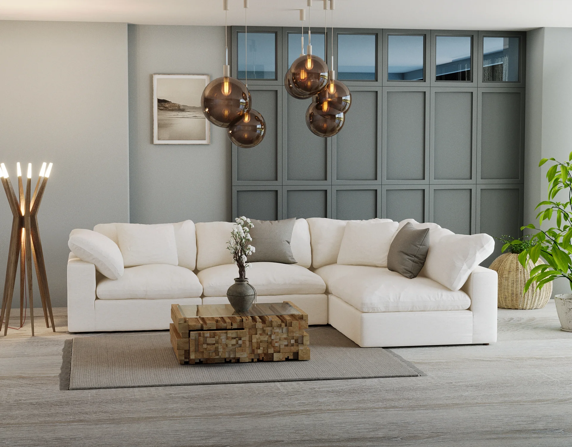 Cloud Paradise Sectional 4 Seater - Image 51
