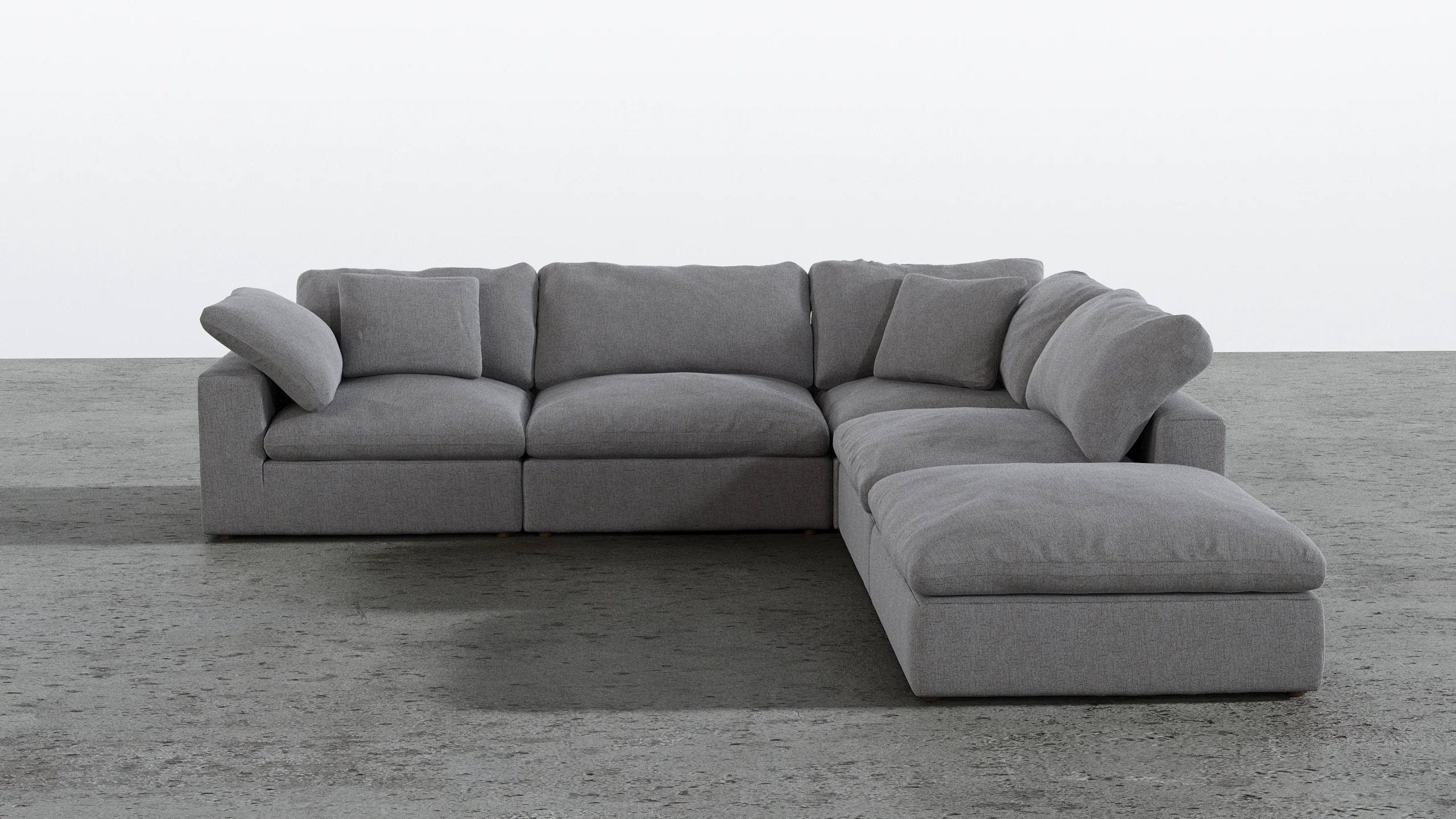 Cloud Paradise Sectional 4 Seater With Ottoman - Image 10