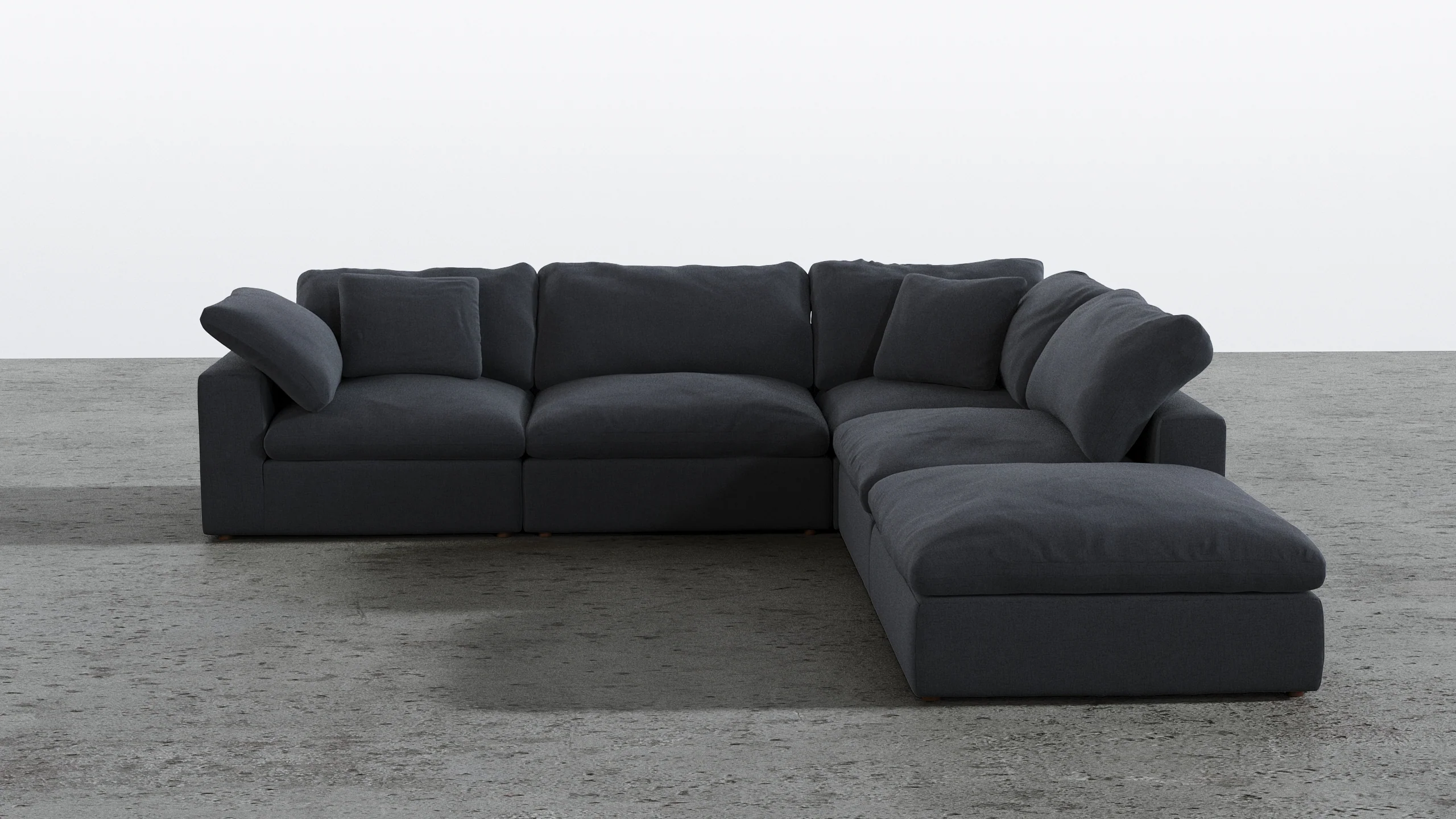 Cloud Paradise Sectional 4 Seater With Ottoman - Image 13