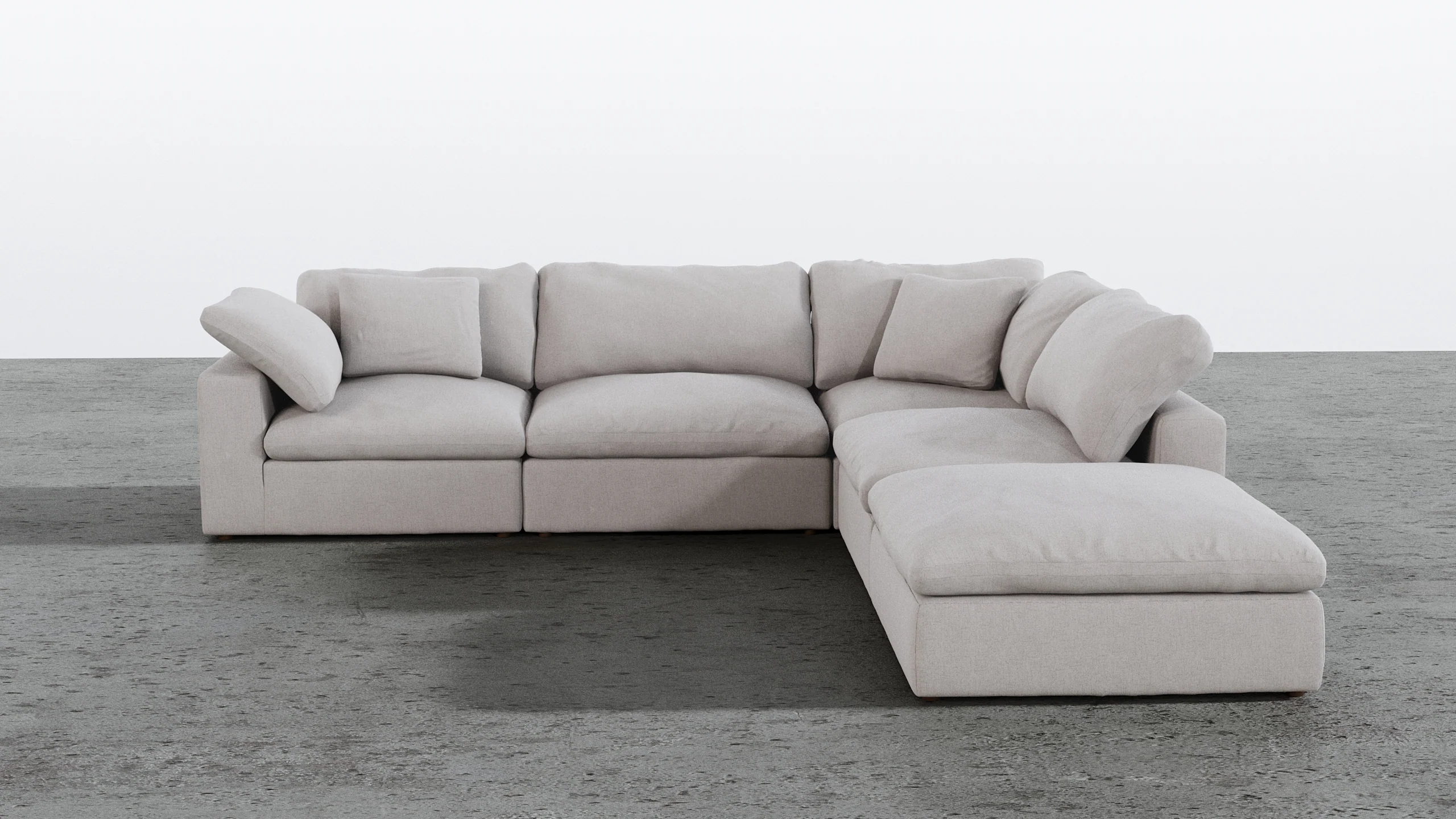 Cloud Paradise Sectional 4 Seater With Ottoman - Image 22