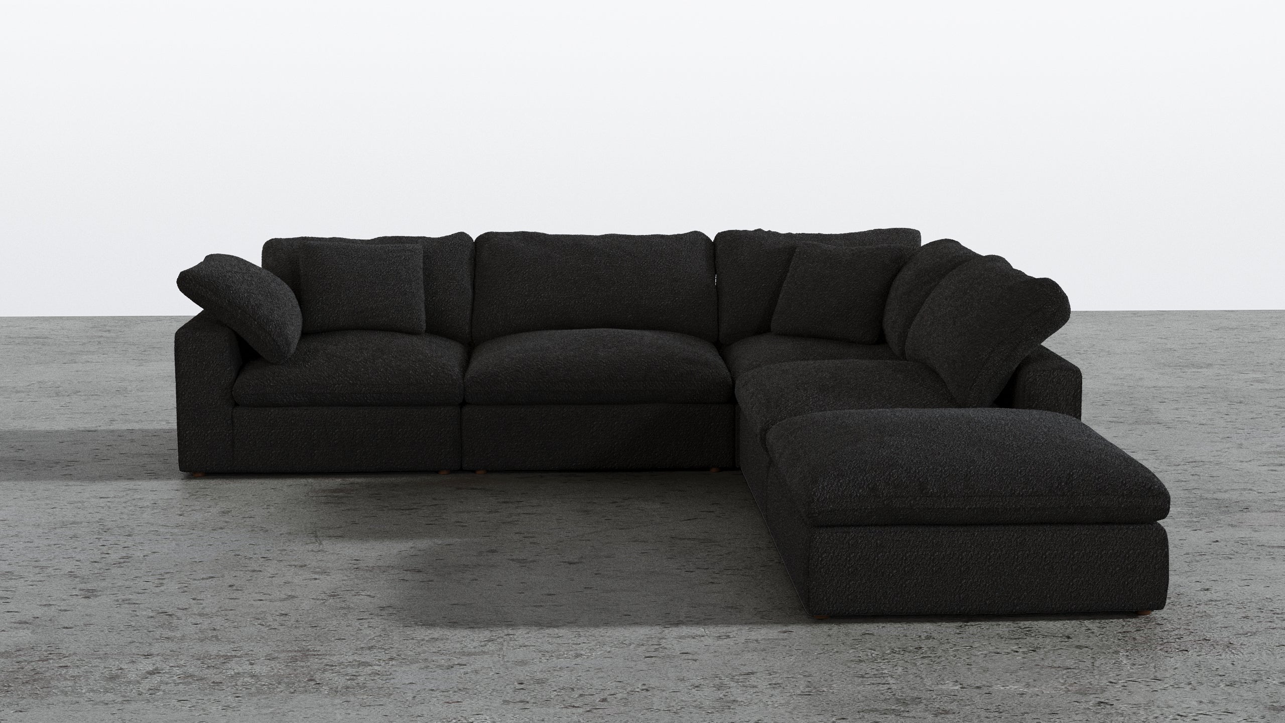 Cloud Paradise Sectional 4 Seater With Ottoman - Image 25