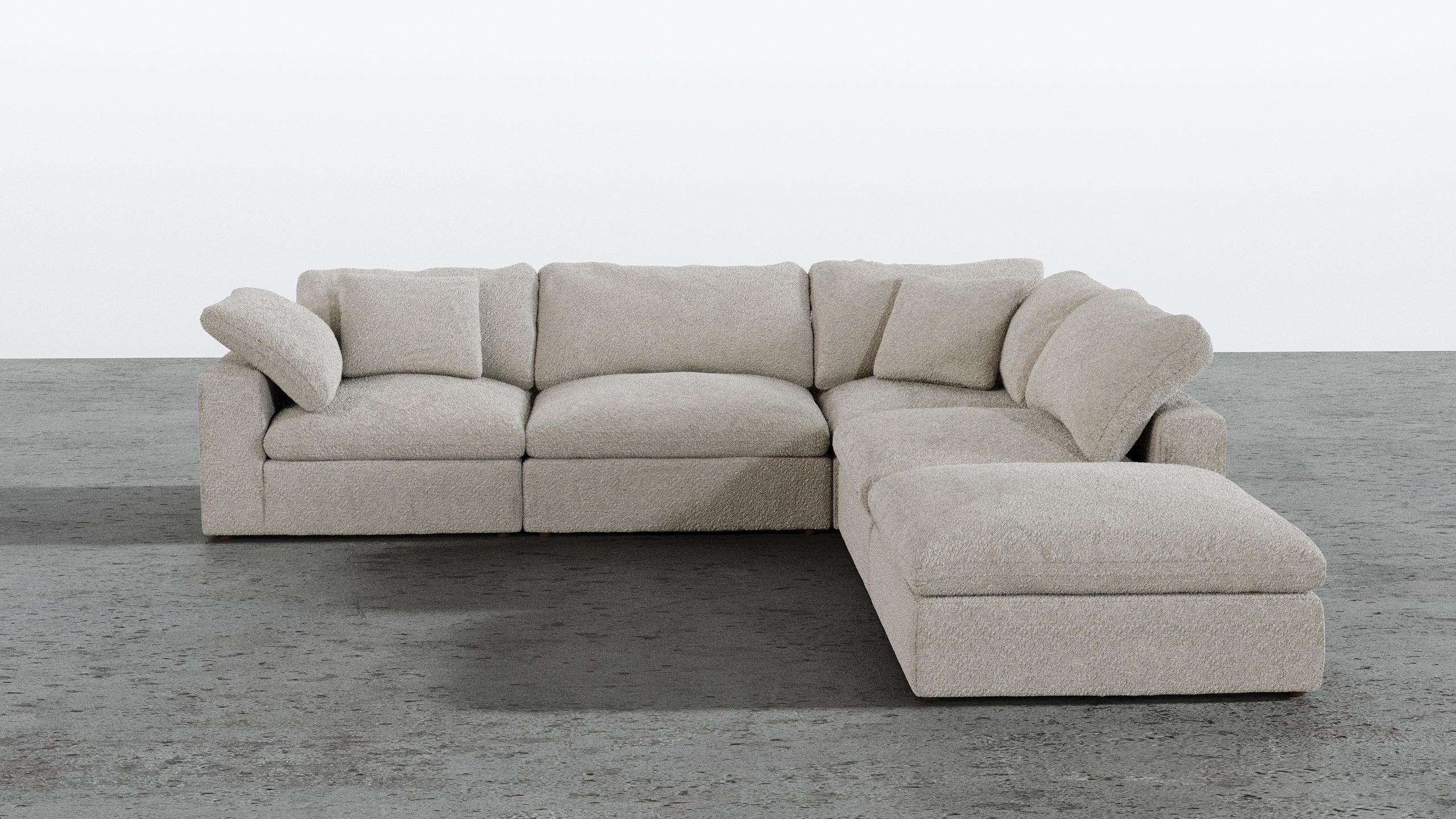 Cloud Paradise Sectional 4 Seater With Ottoman - Image 28