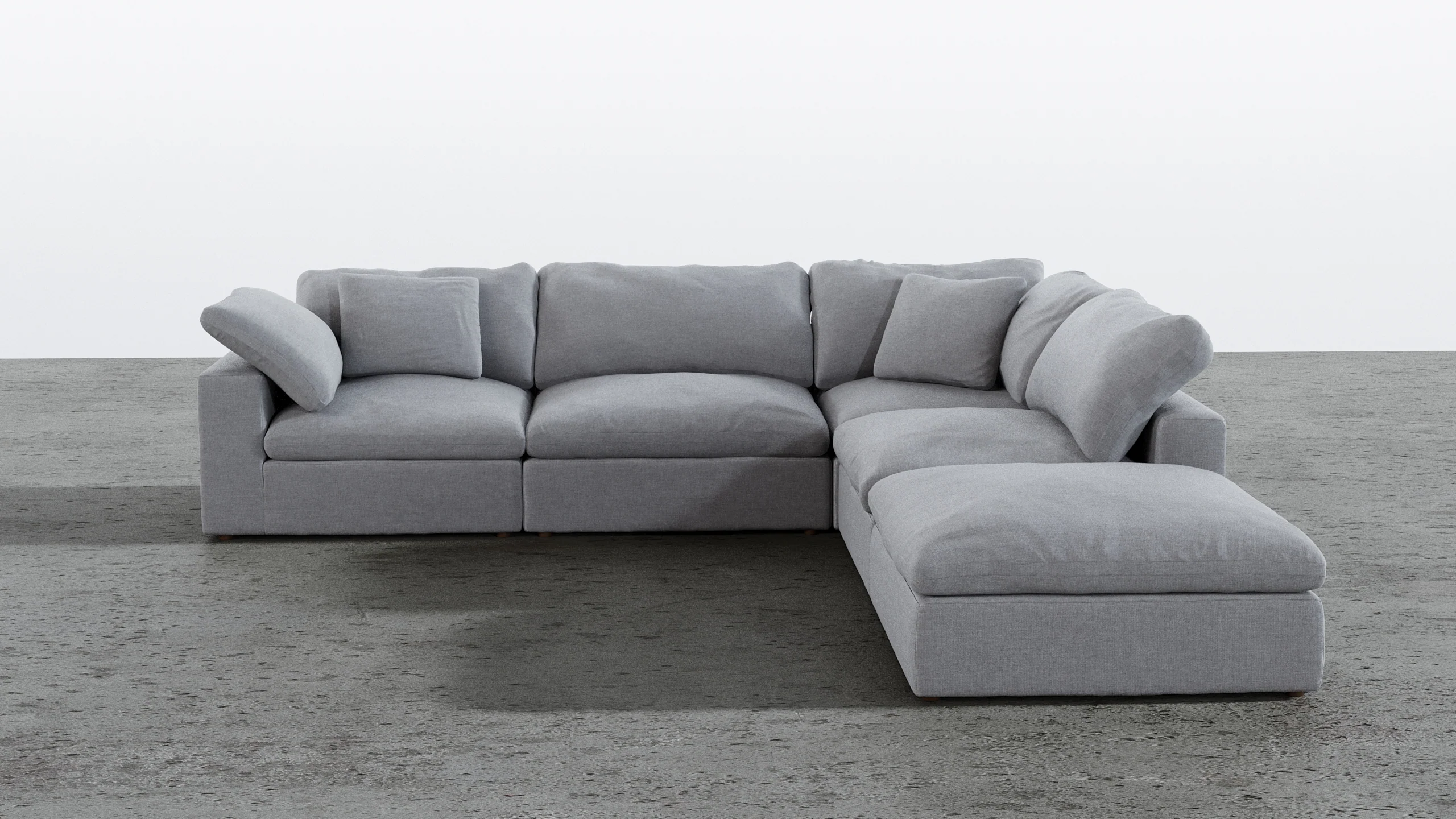 Cloud Paradise Sectional 4 Seater With Ottoman - Image 31