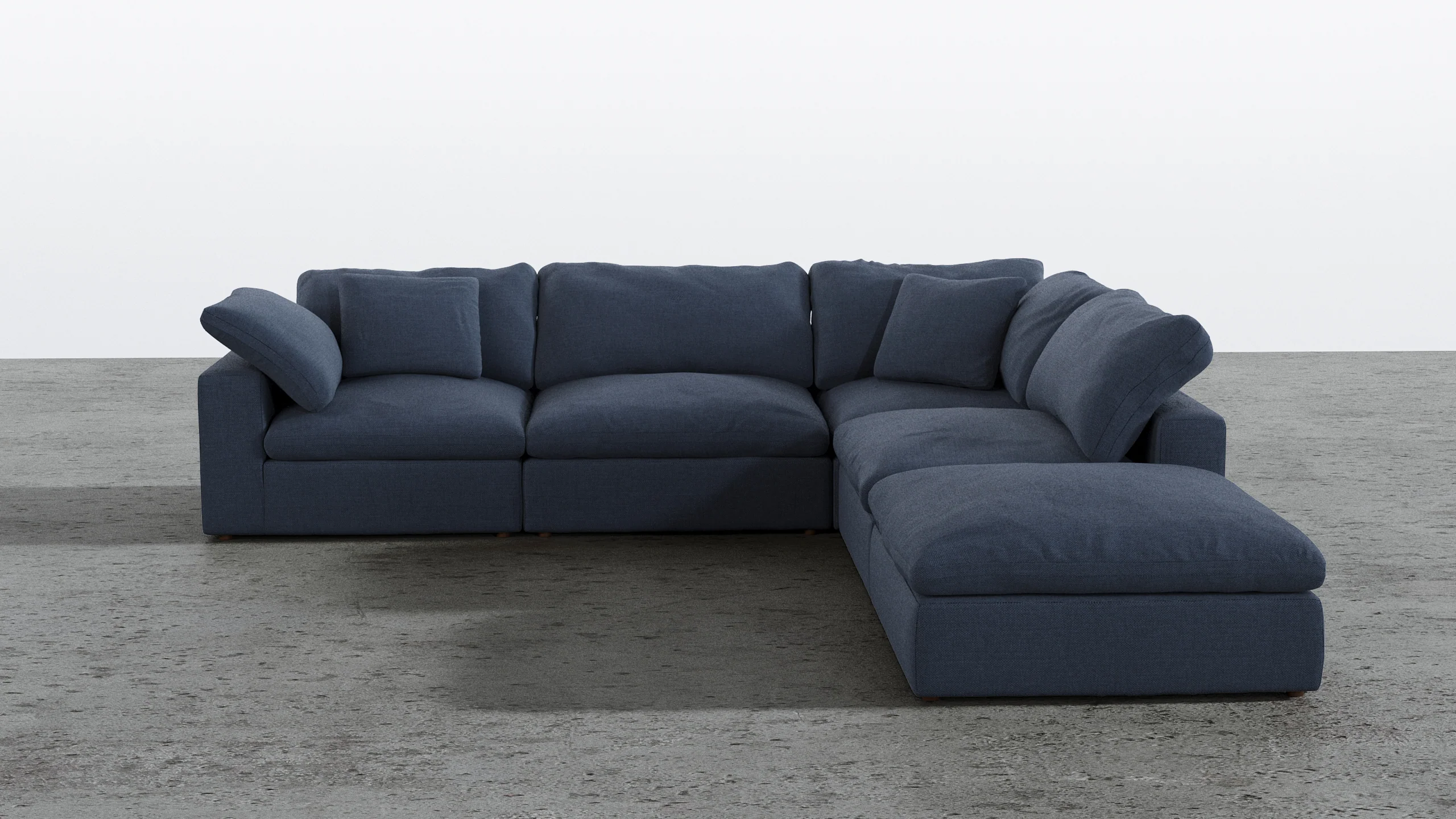 Cloud Paradise Sectional 4 Seater With Ottoman - Image 37