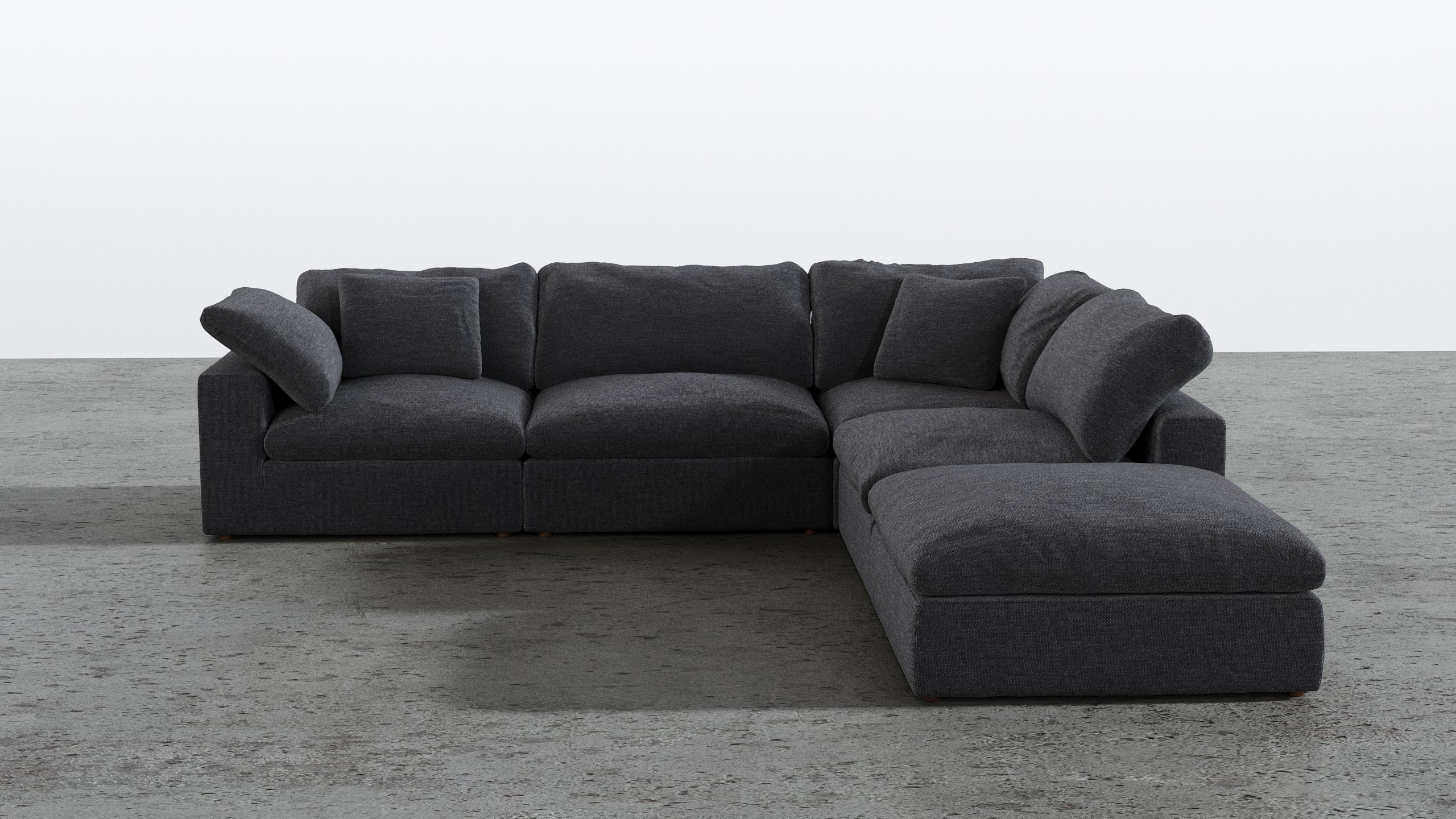Cloud Paradise Sectional 4 Seater With Ottoman - Image 4