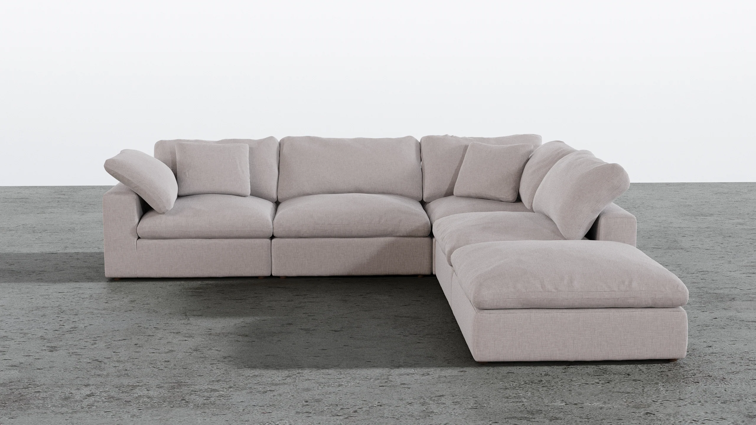 Cloud Paradise Sectional 4 Seater With Ottoman - Image 40