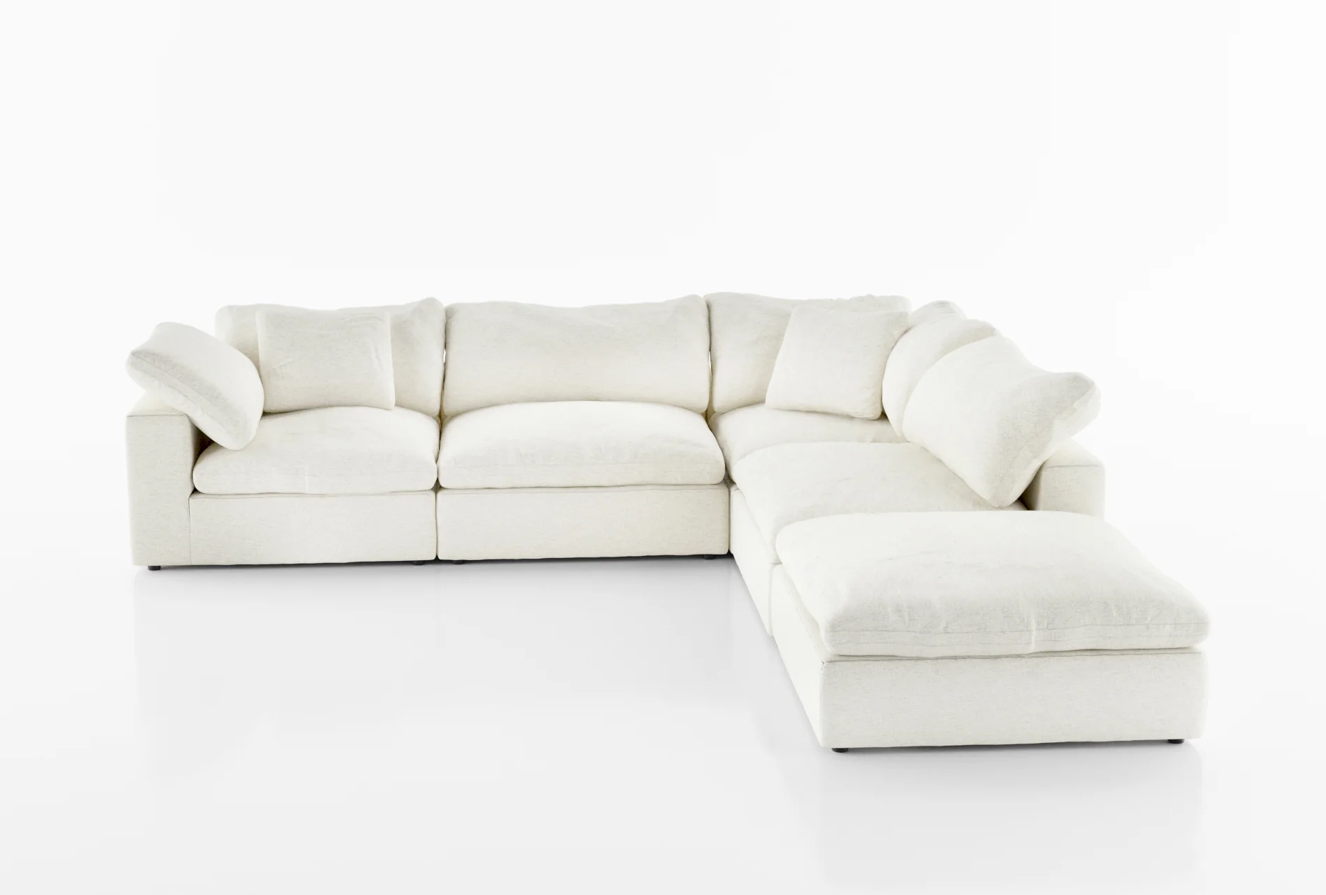 Cloud Paradise Sectional 4 Seater With Ottoman - Image 47