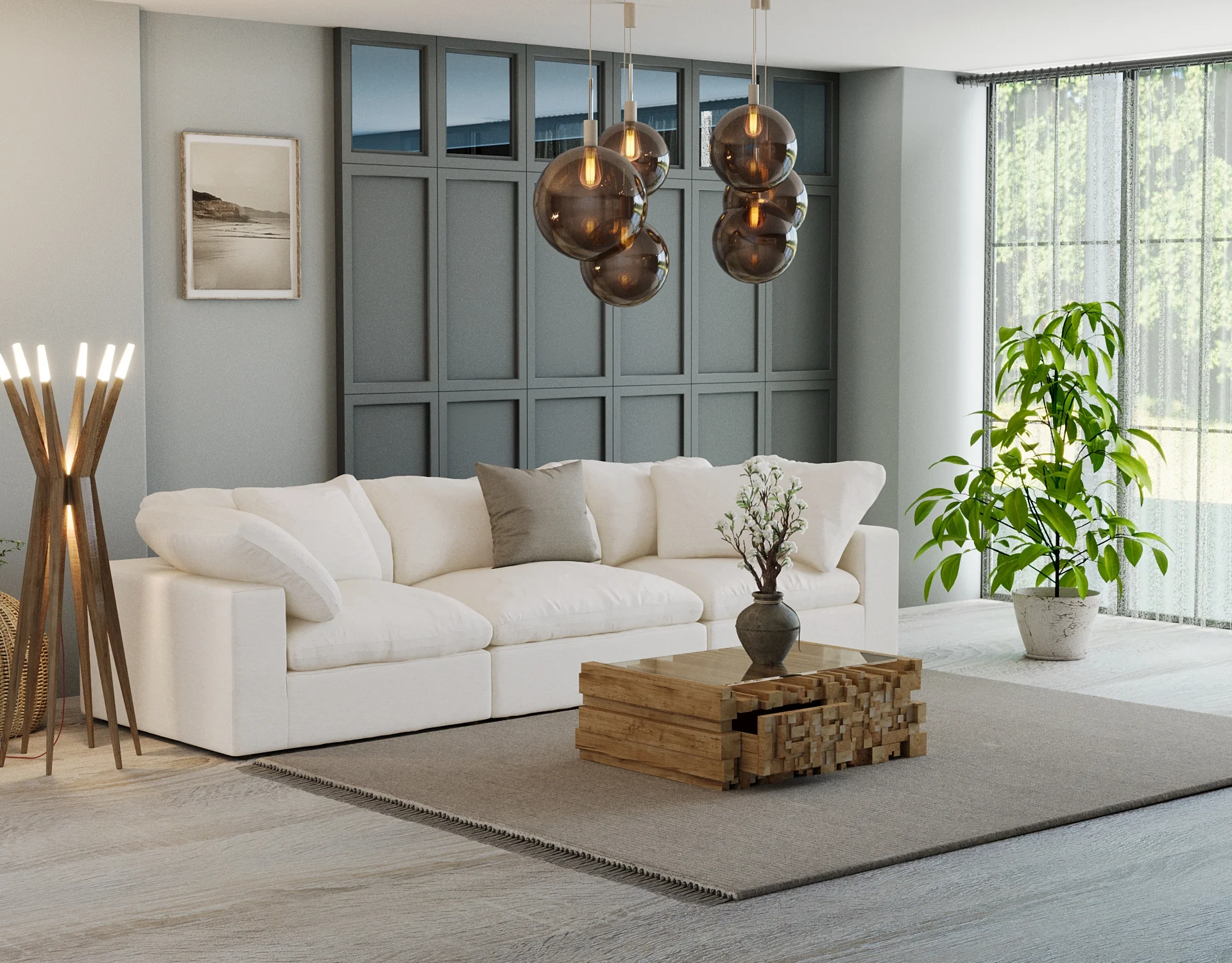 Cloud Paradise Sofa 3 Seater - Image 48