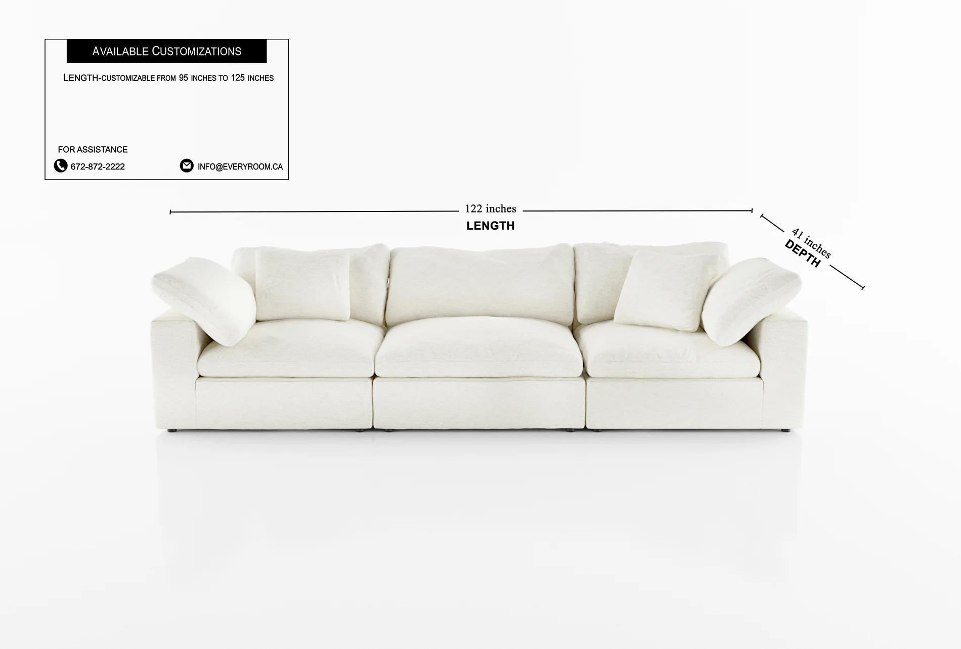 Cloud Paradise Sofa 3 Seater - Image 49