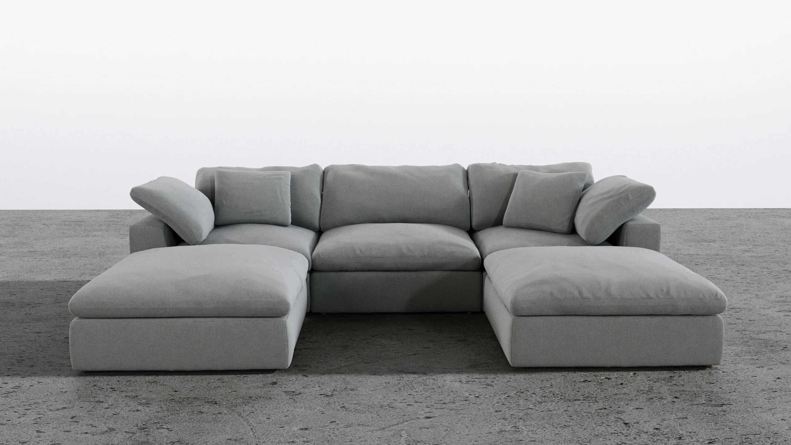 Cloud Paradise Sofa Double Ottoman - Image 4