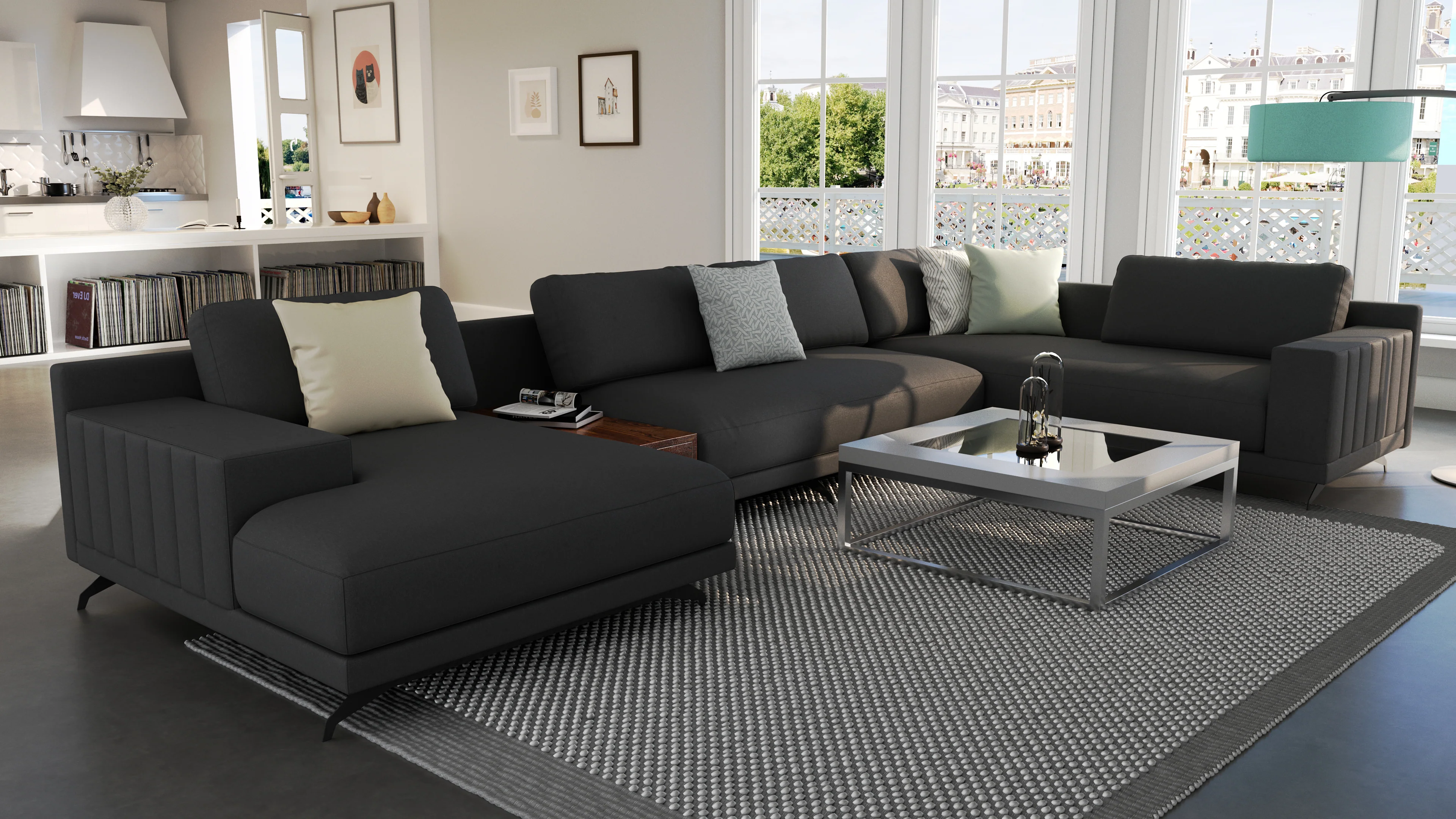 Elite Comfort Grand Sectional - Image 94