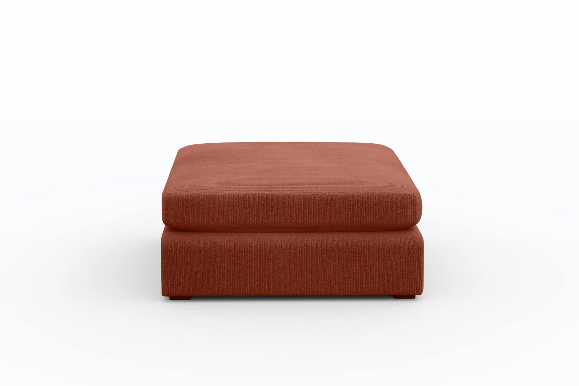 Juniper Green Corduroy Grey Ottoman - Image 5