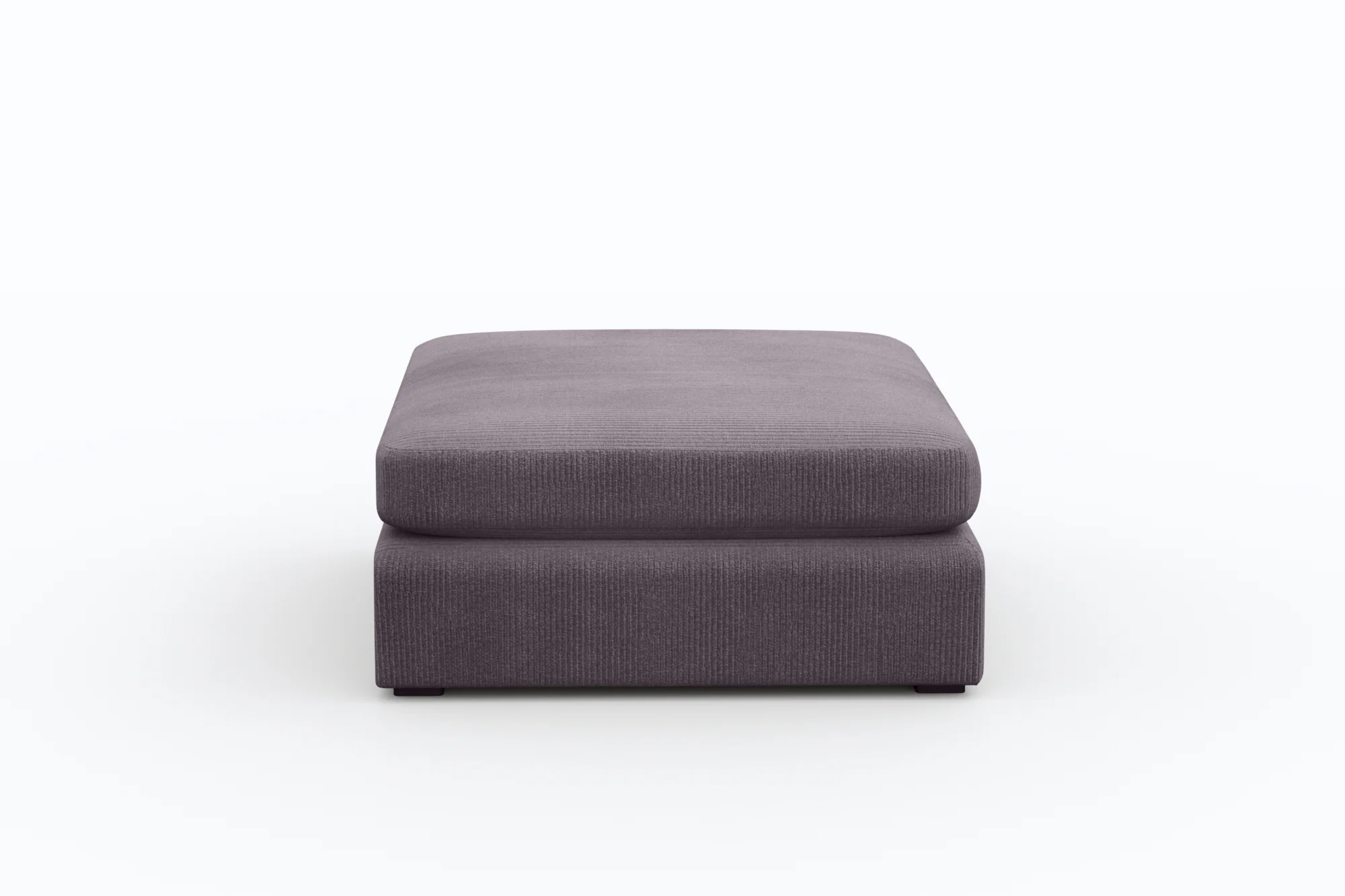 Juniper Green Corduroy Grey Ottoman - Image 6