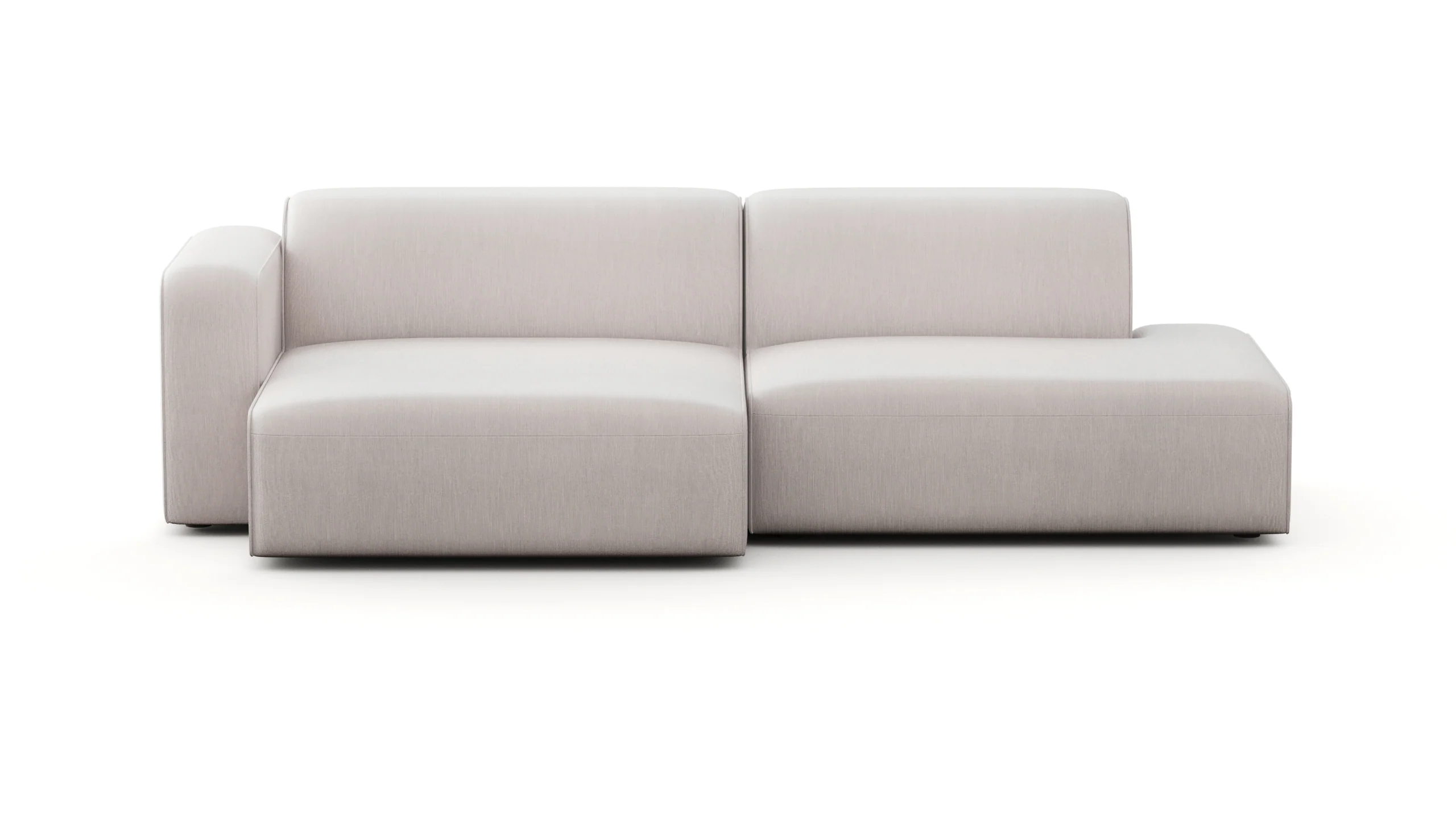 Luna Blue Curve Loveseat - Image 9