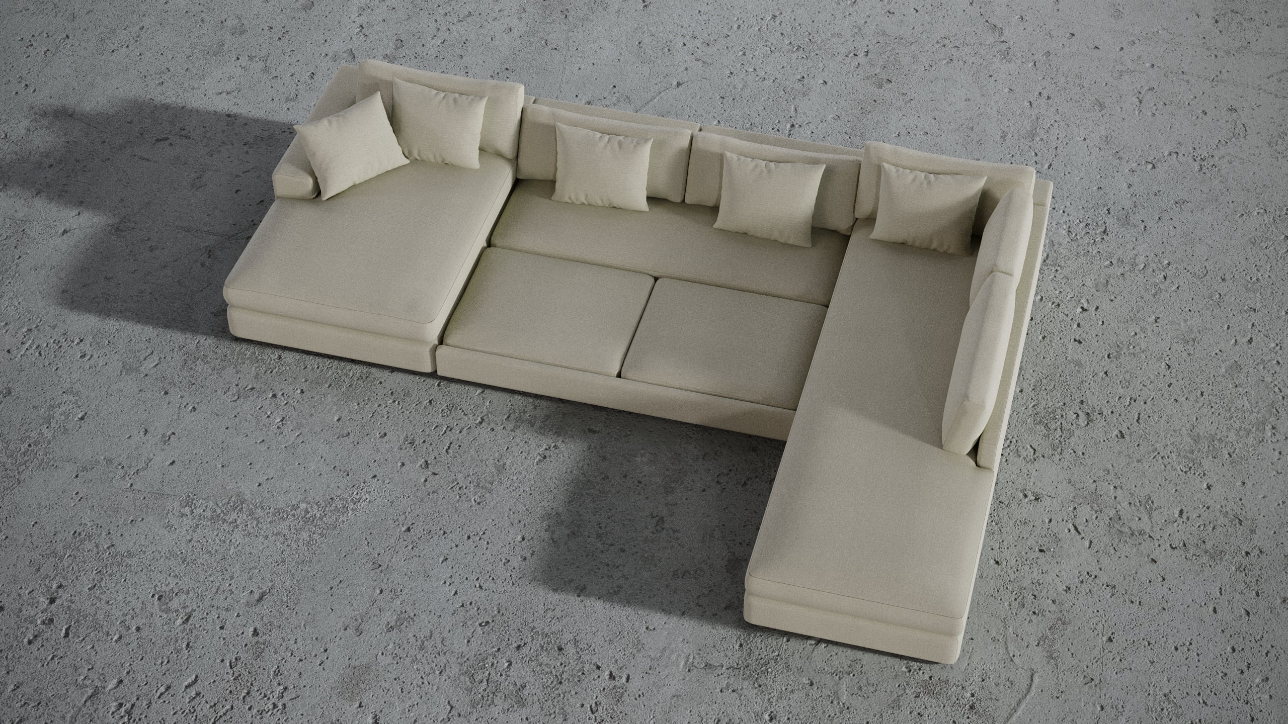 MGR Double Chaise + Corner Sectional - Image 51