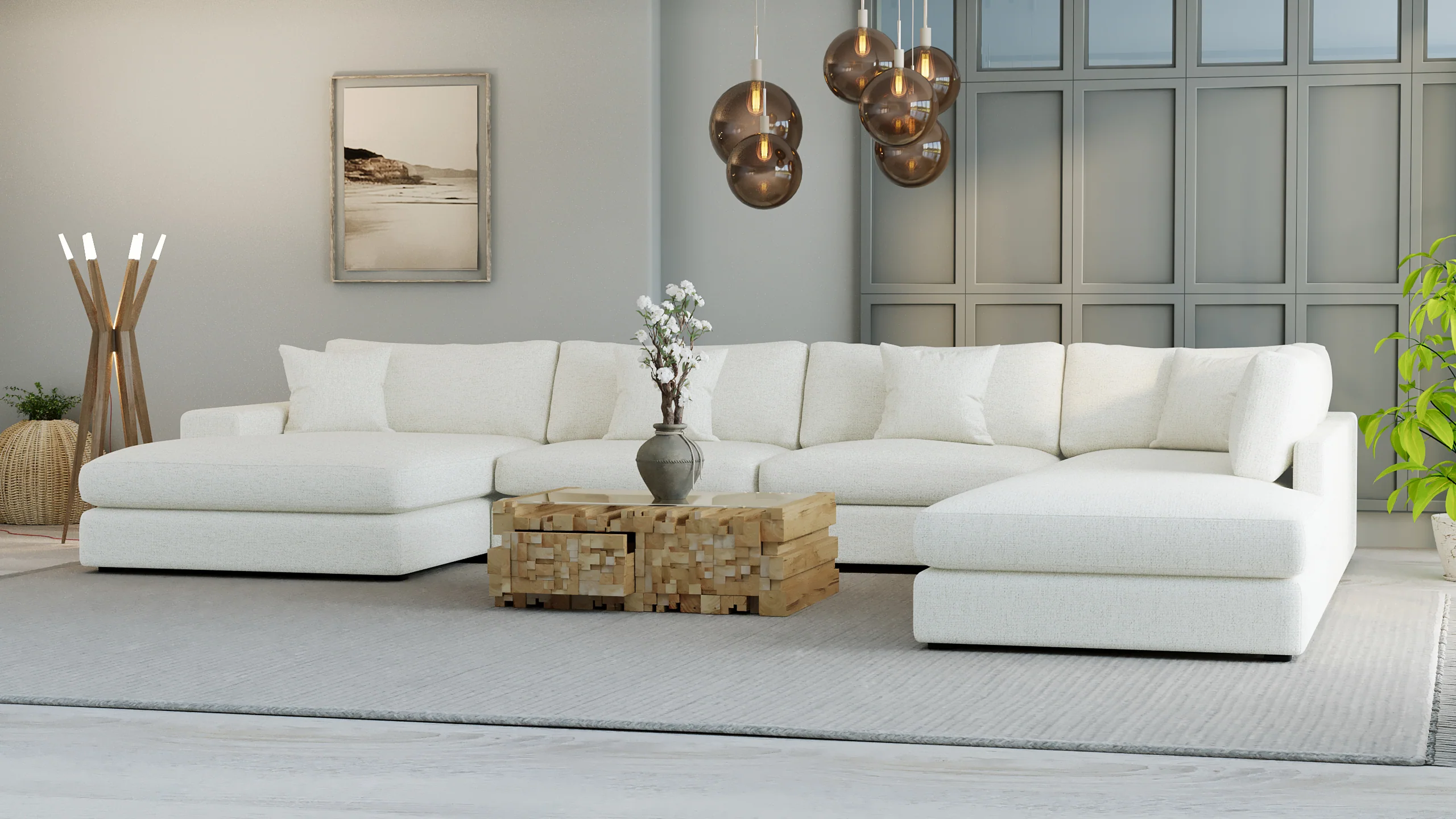 MGR Double Chaise + Corner Sectional - Image 55