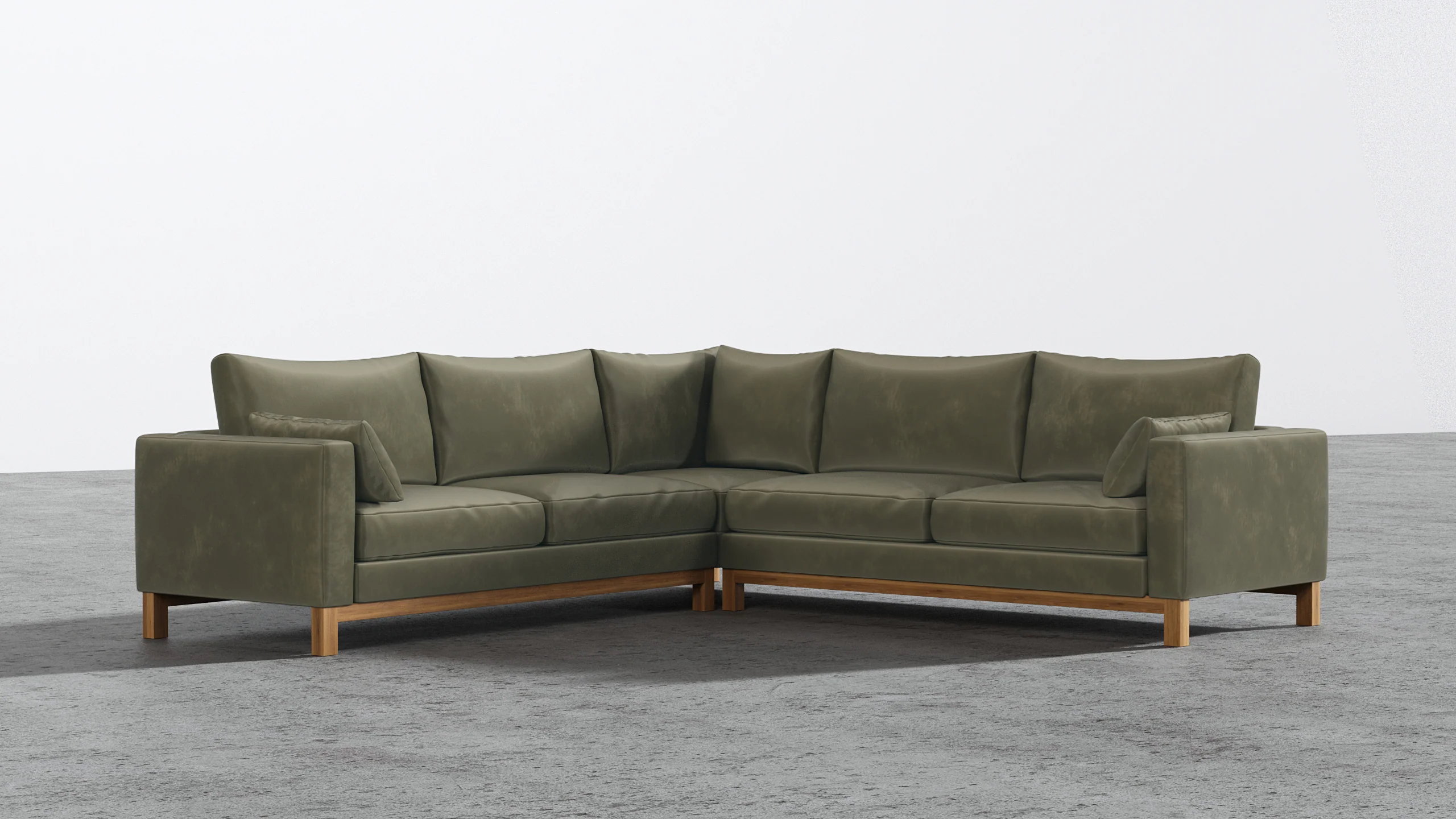 Oak Studio Corner Sectional - Image 11