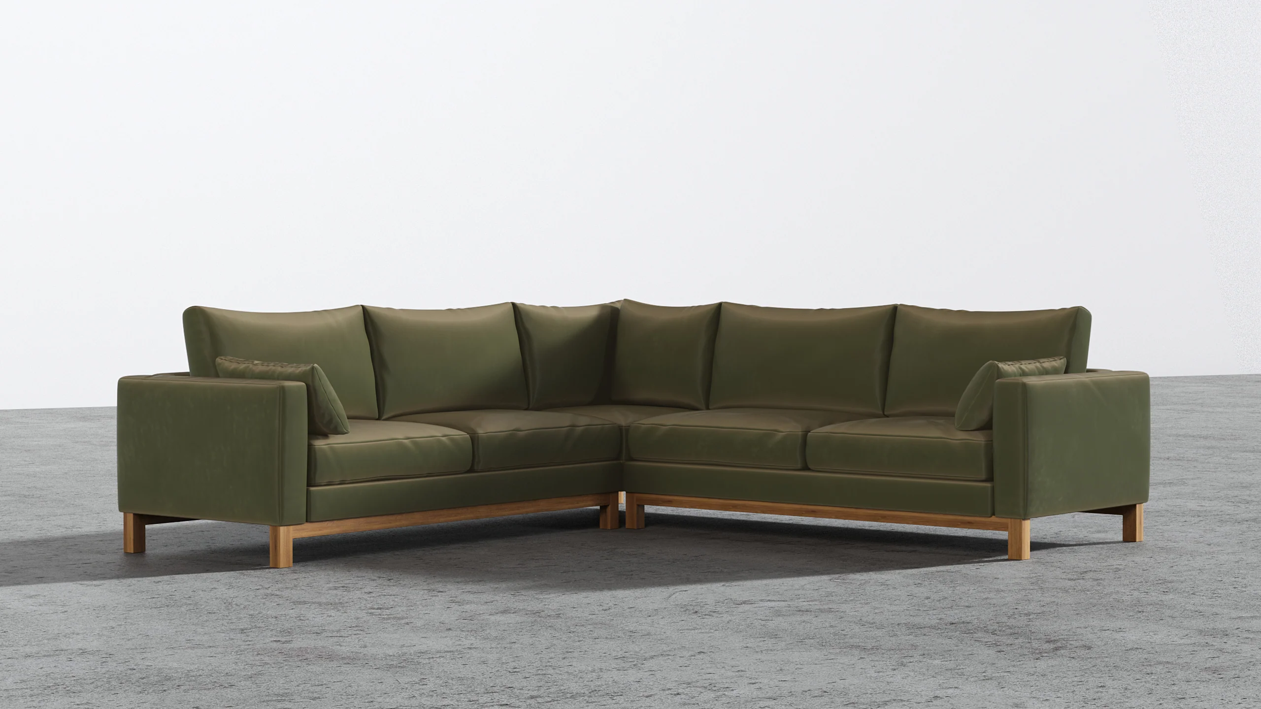 Oak Studio Corner Sectional - Image 16