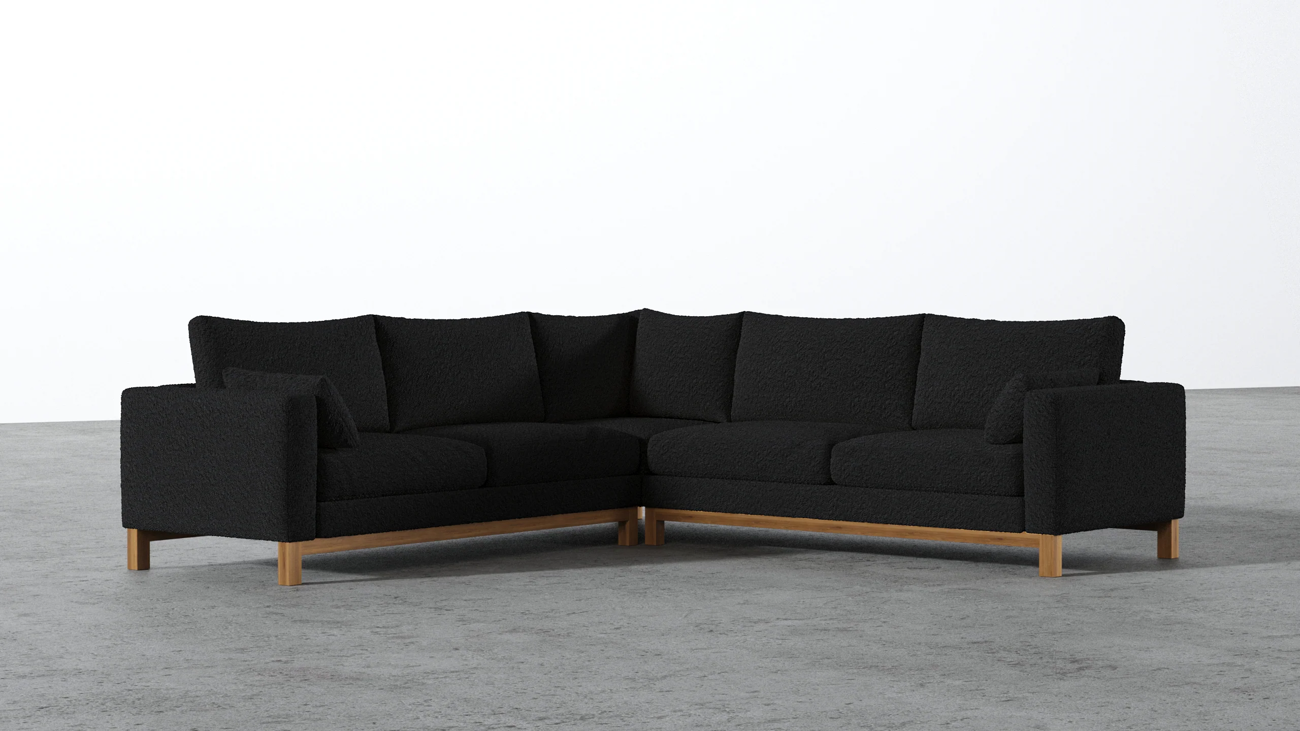 Oak Studio Corner Sectional - Image 46