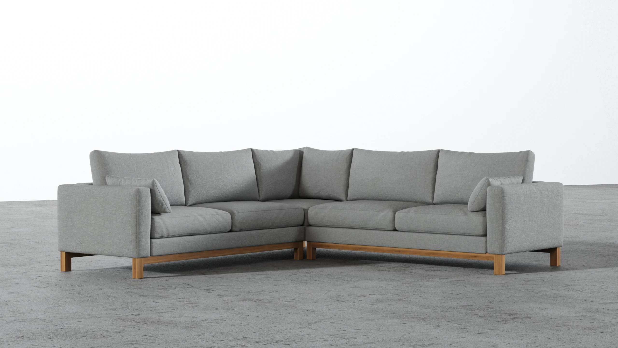 Oak Studio Corner Sectional - Image 56