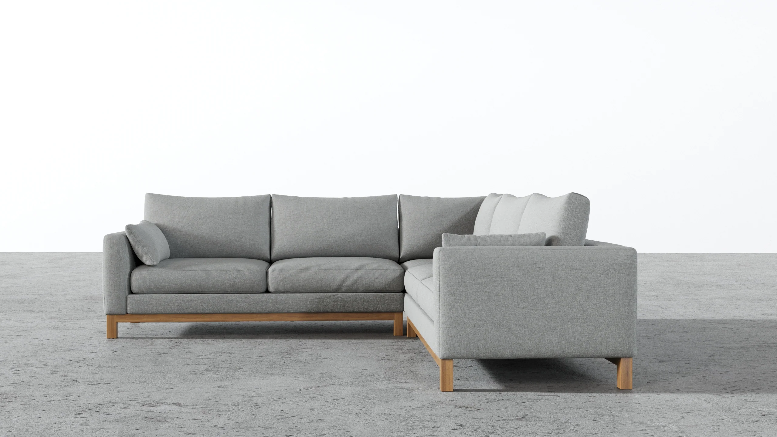 Oak Studio Corner Sectional - Image 57