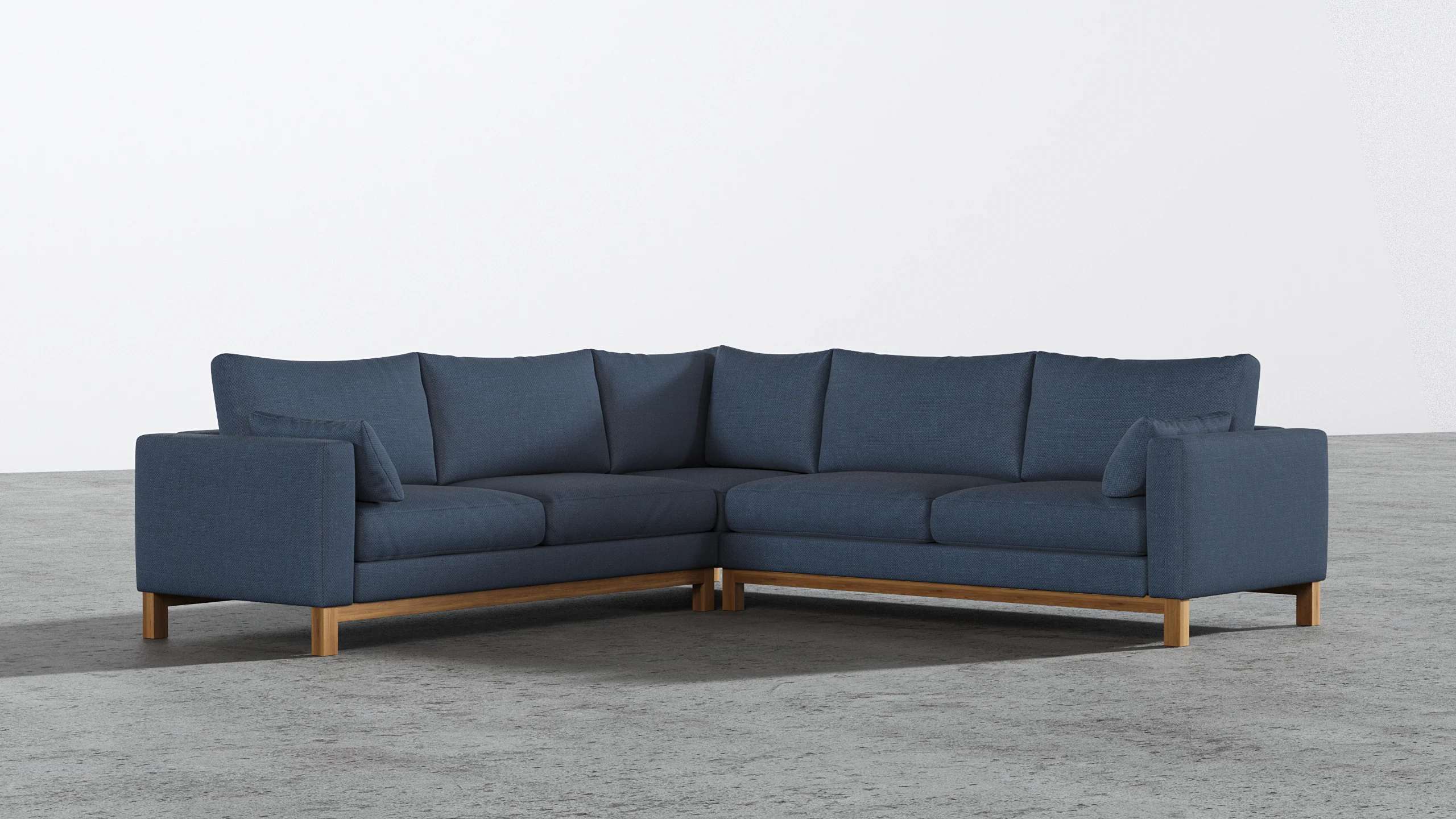 Oak Studio Corner Sectional - Image 61