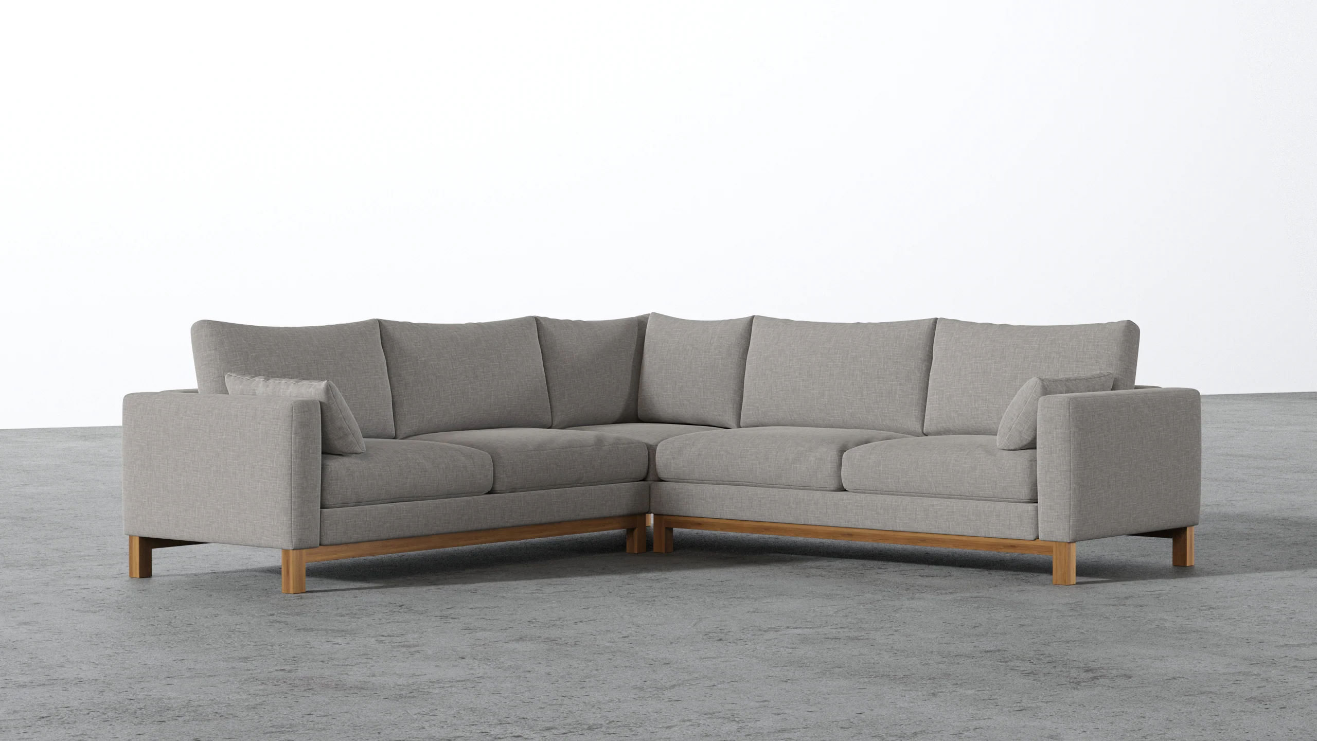 Oak Studio Corner Sectional - Image 66