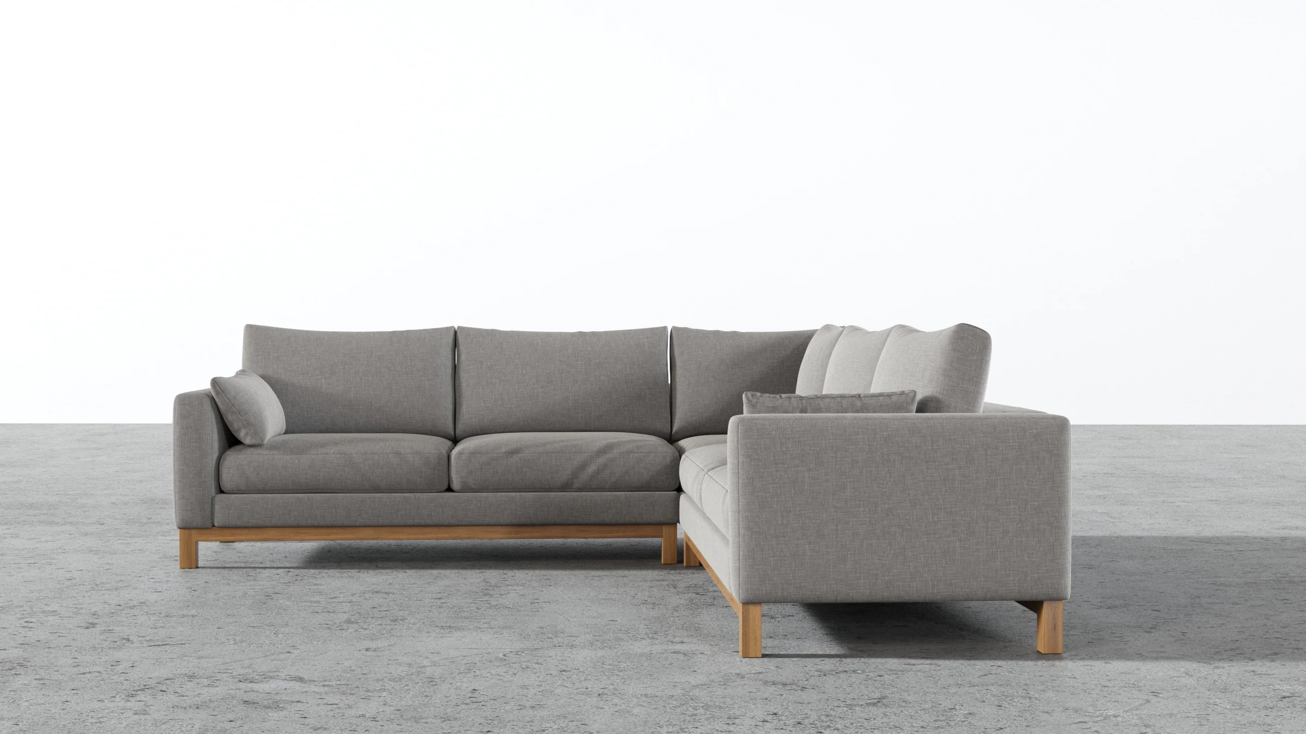 Oak Studio Corner Sectional - Image 67