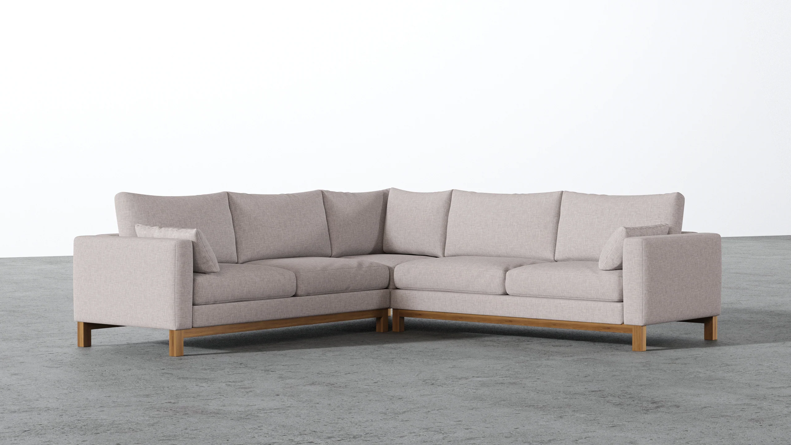 Oak Studio Corner Sectional - Image 71