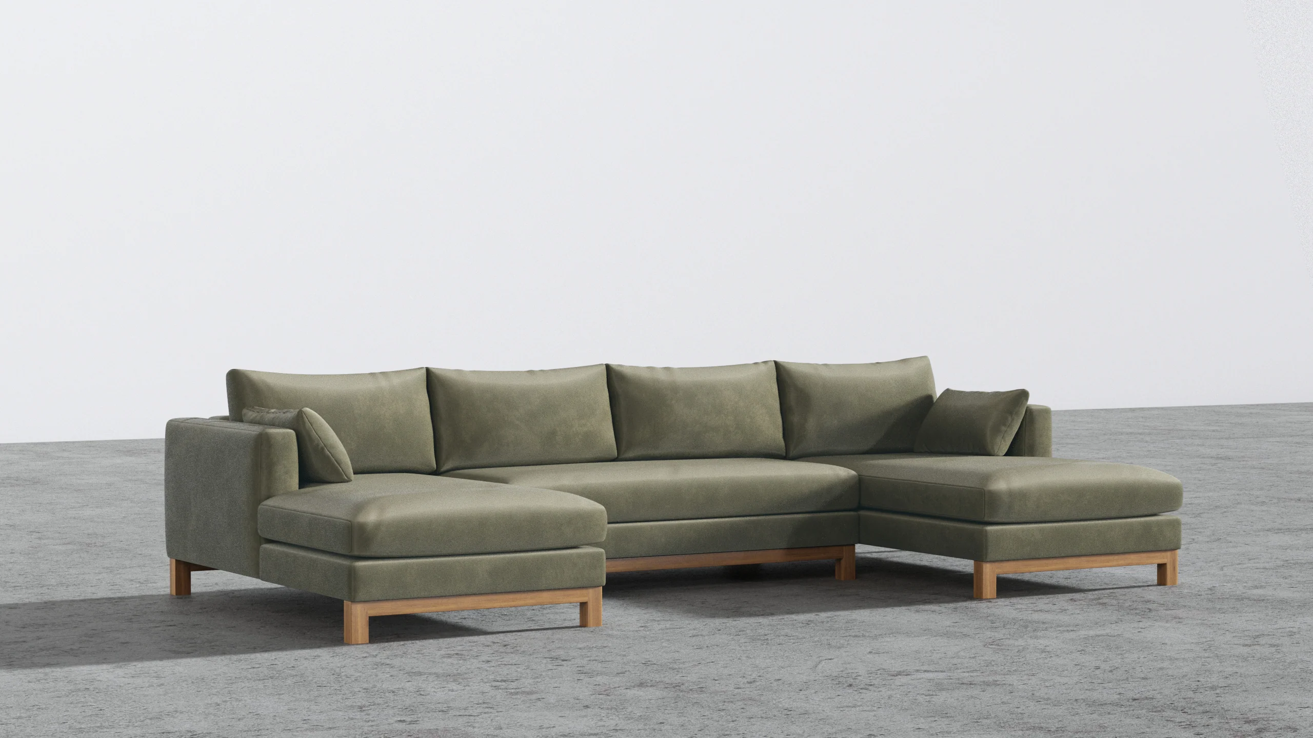 Oak Studio Double Chaise Sectional - Image 14