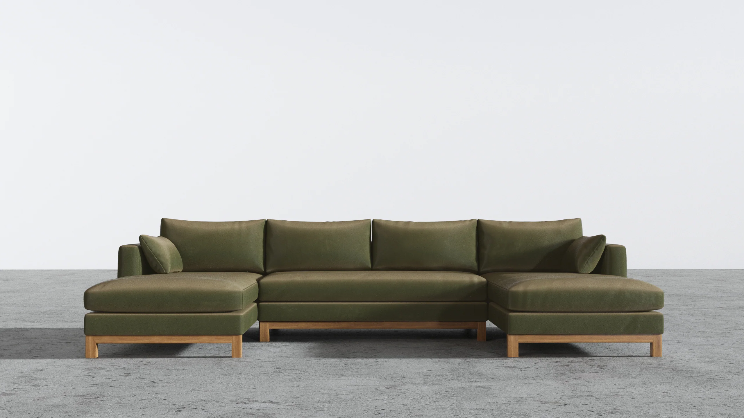 Oak Studio Double Chaise Sectional - Image 19