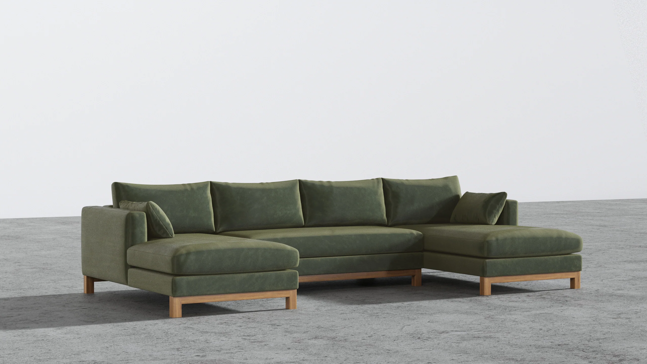 Oak Studio Double Chaise Sectional - Image 2