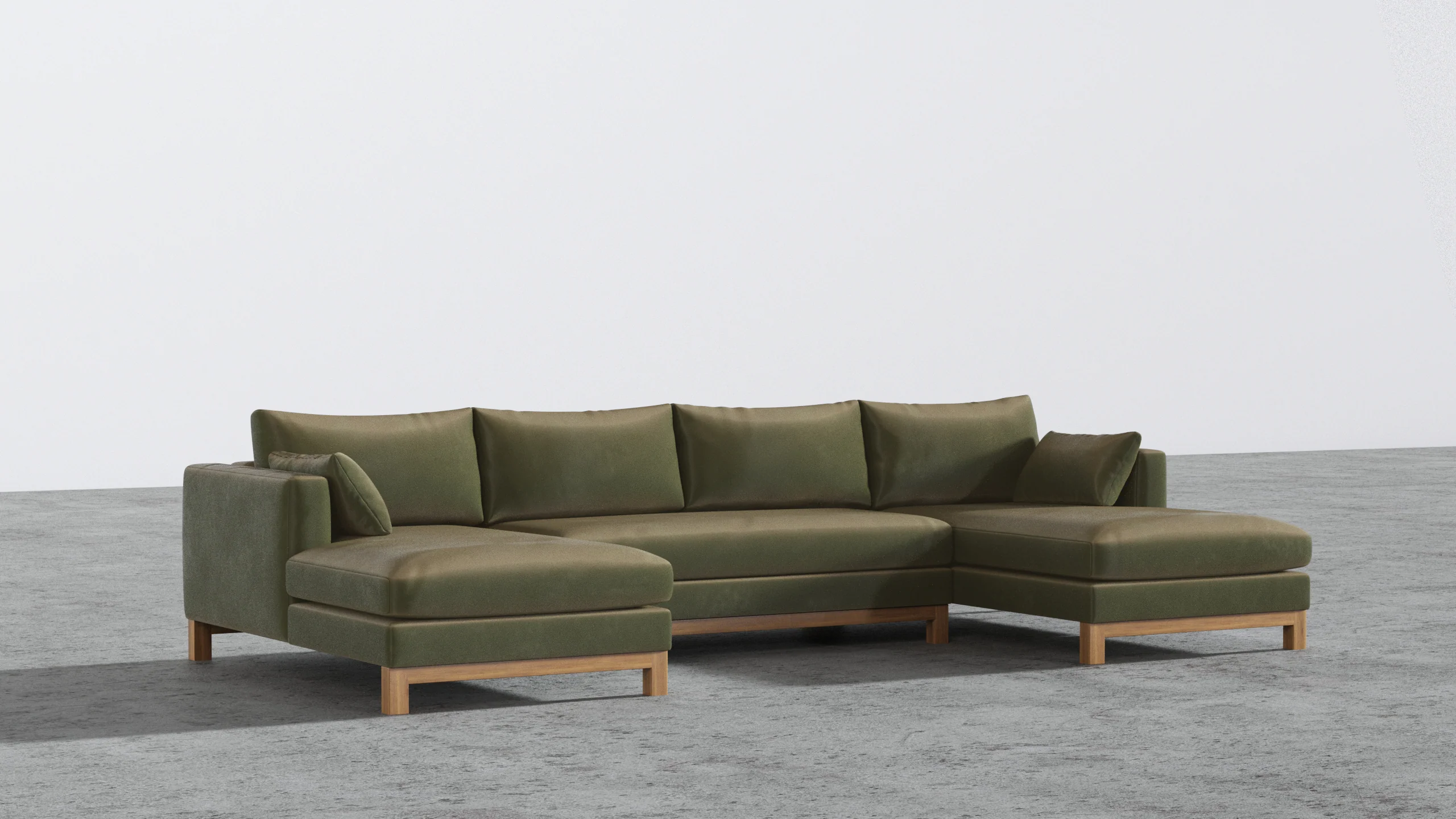 Oak Studio Double Chaise Sectional - Image 20