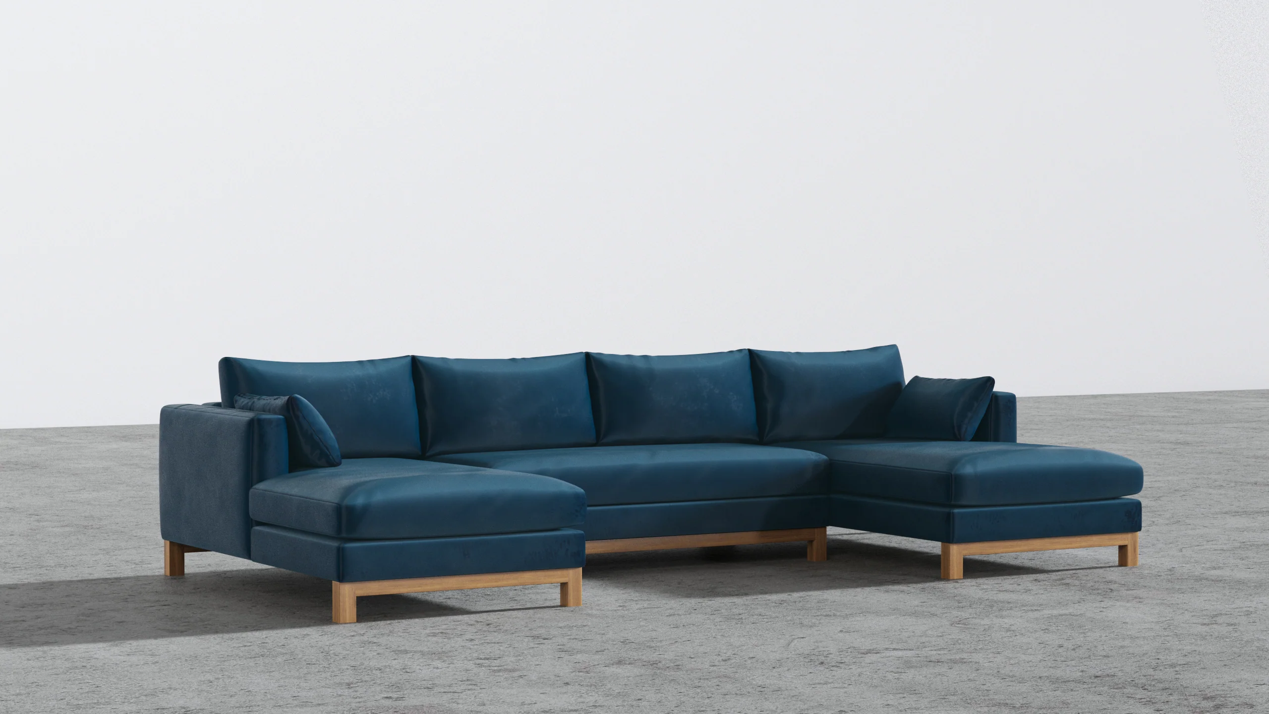 Oak Studio Double Chaise Sectional - Image 26