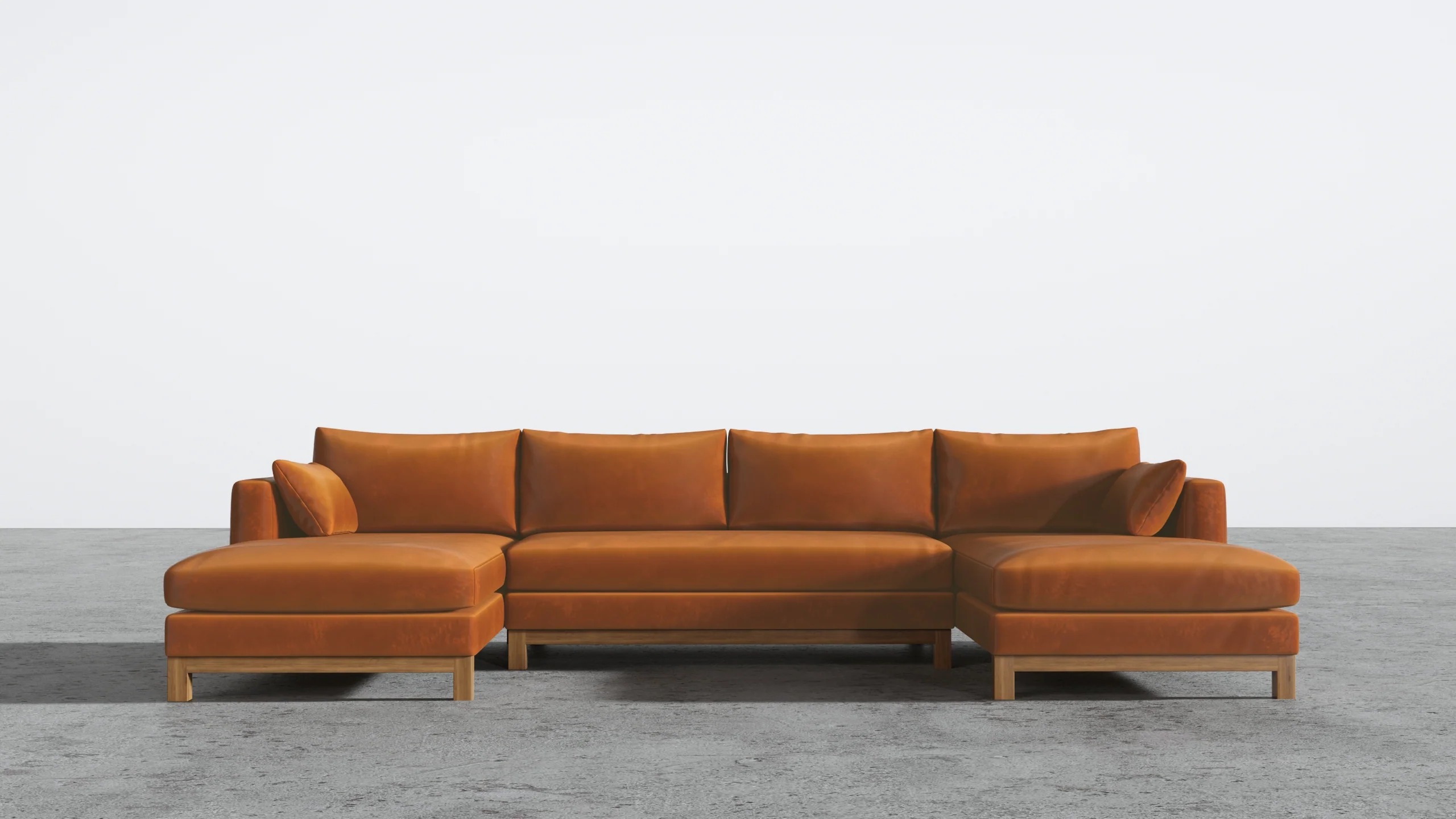Oak Studio Double Chaise Sectional - Image 31