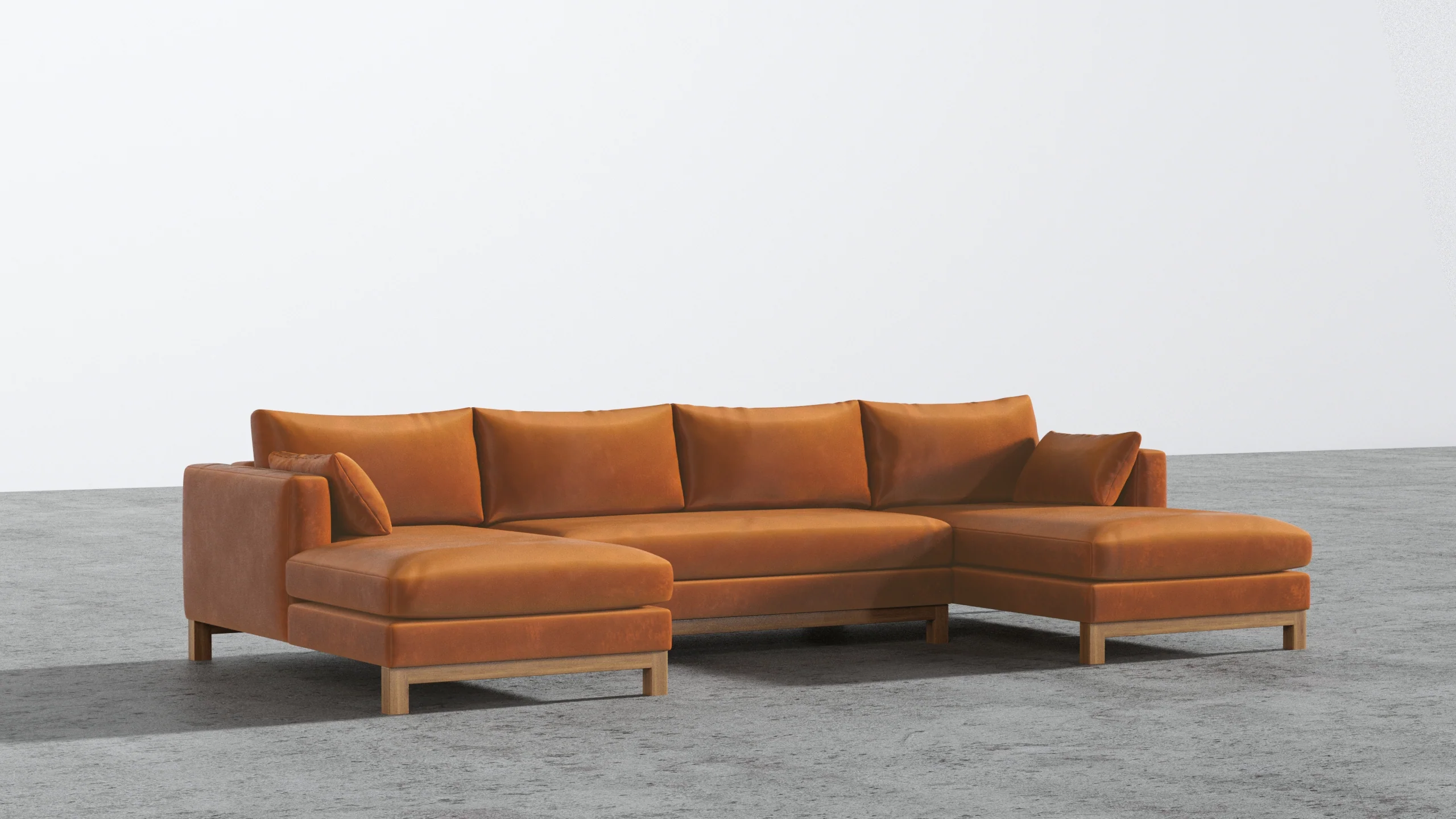 Oak Studio Double Chaise Sectional - Image 32