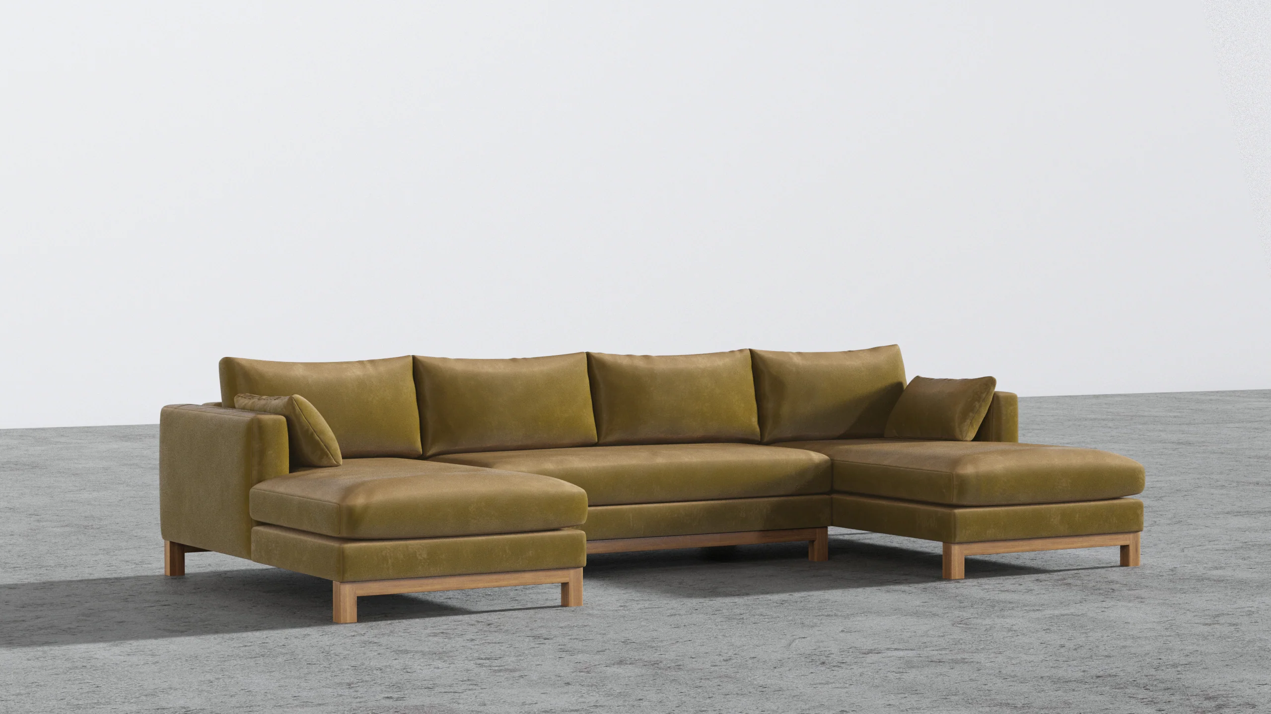 Oak Studio Double Chaise Sectional - Image 8