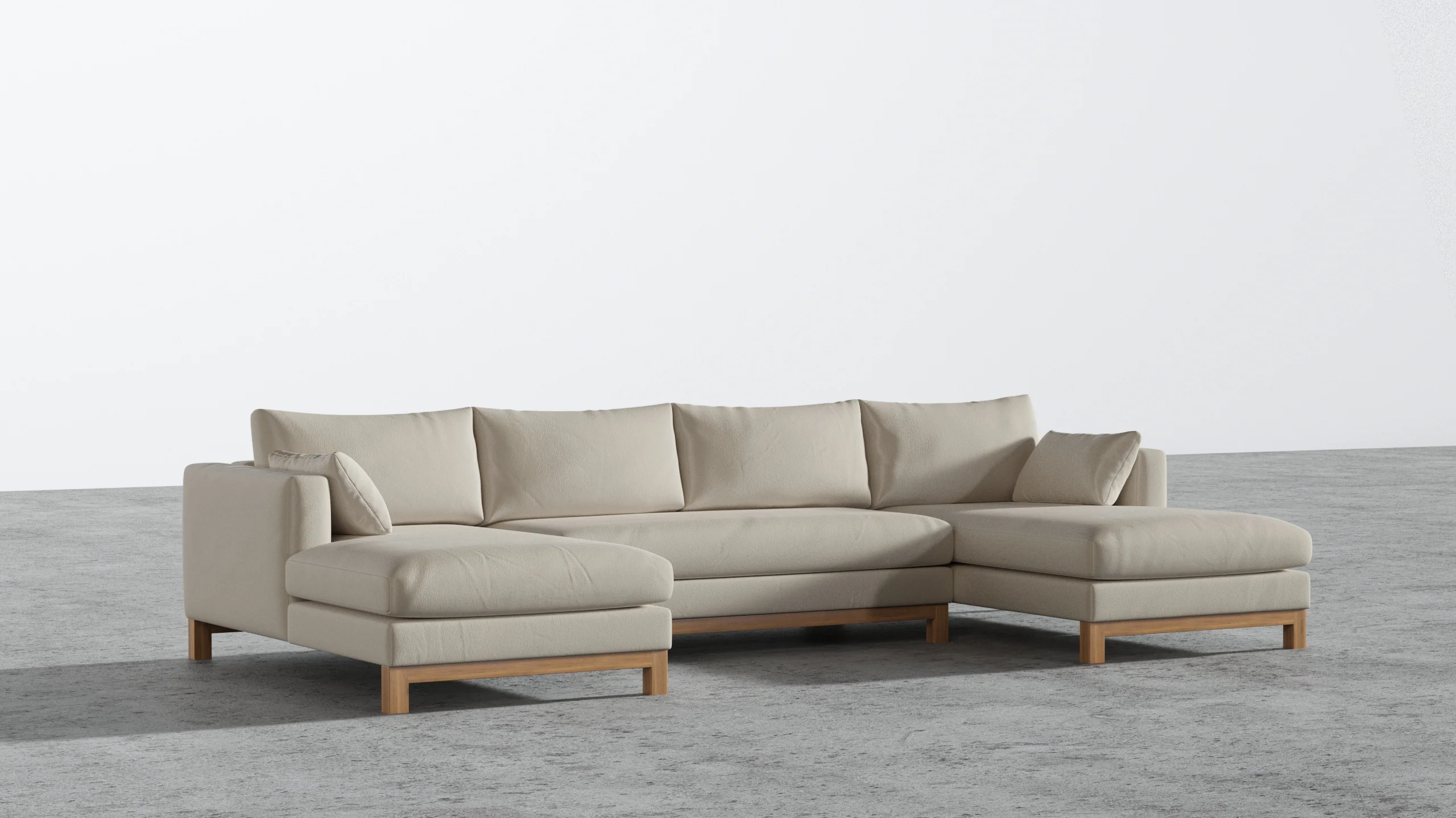 Oak Studio Double Chaise Sectional - Image 14