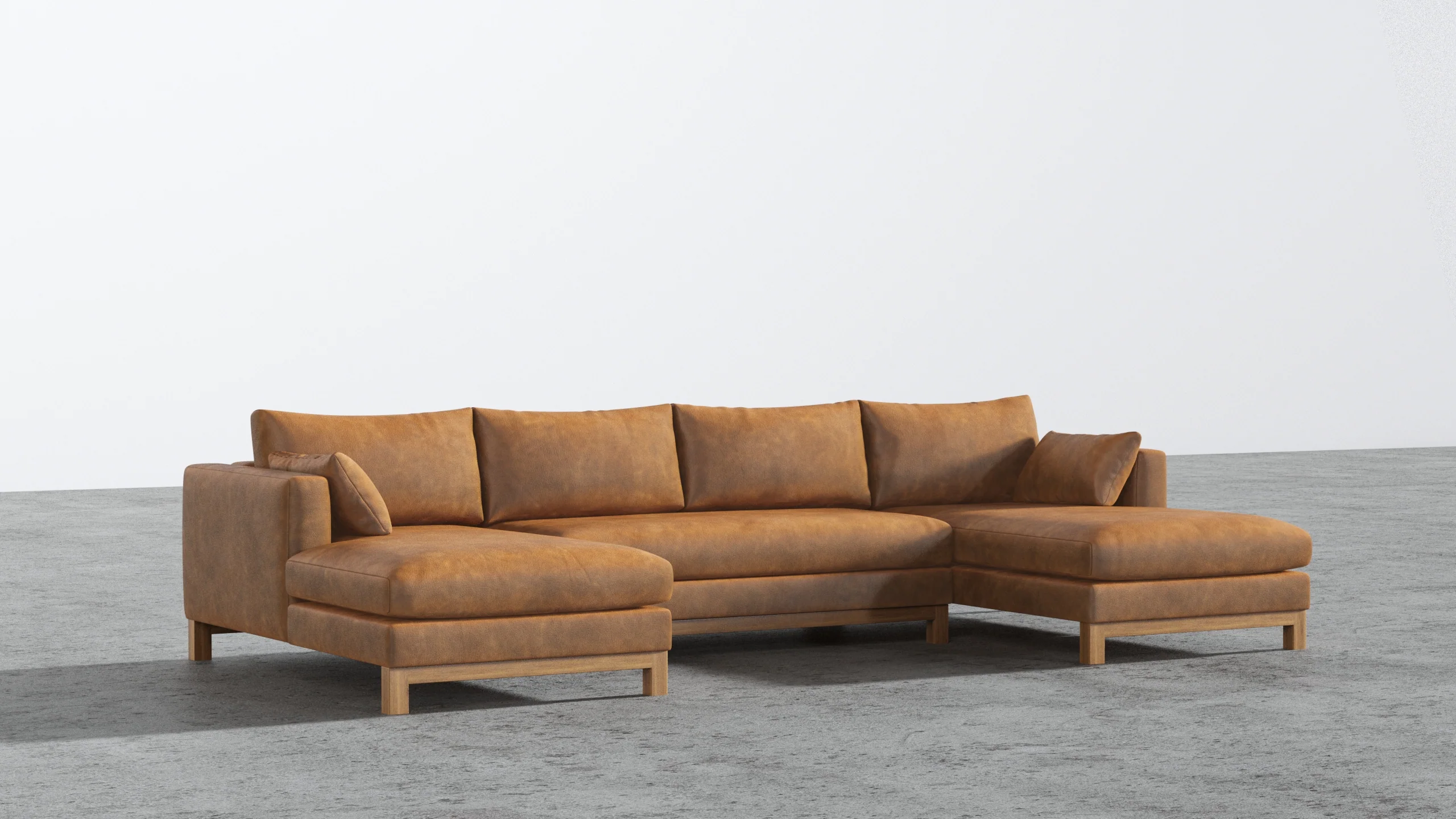 Oak Studio Double Chaise Sectional - Image 2
