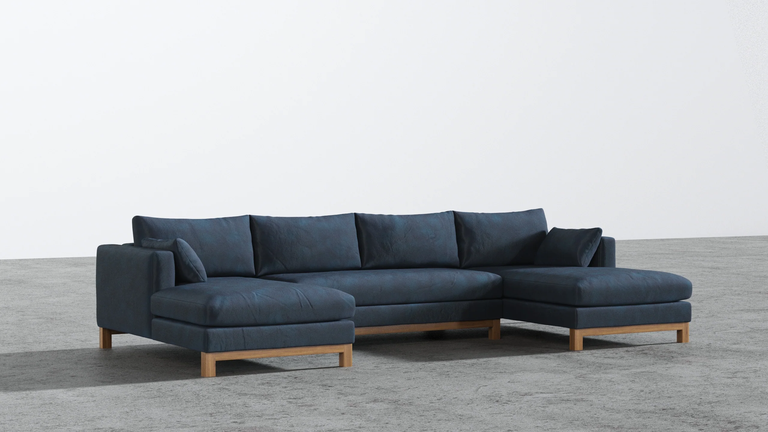 Oak Studio Double Chaise Sectional - Image 20
